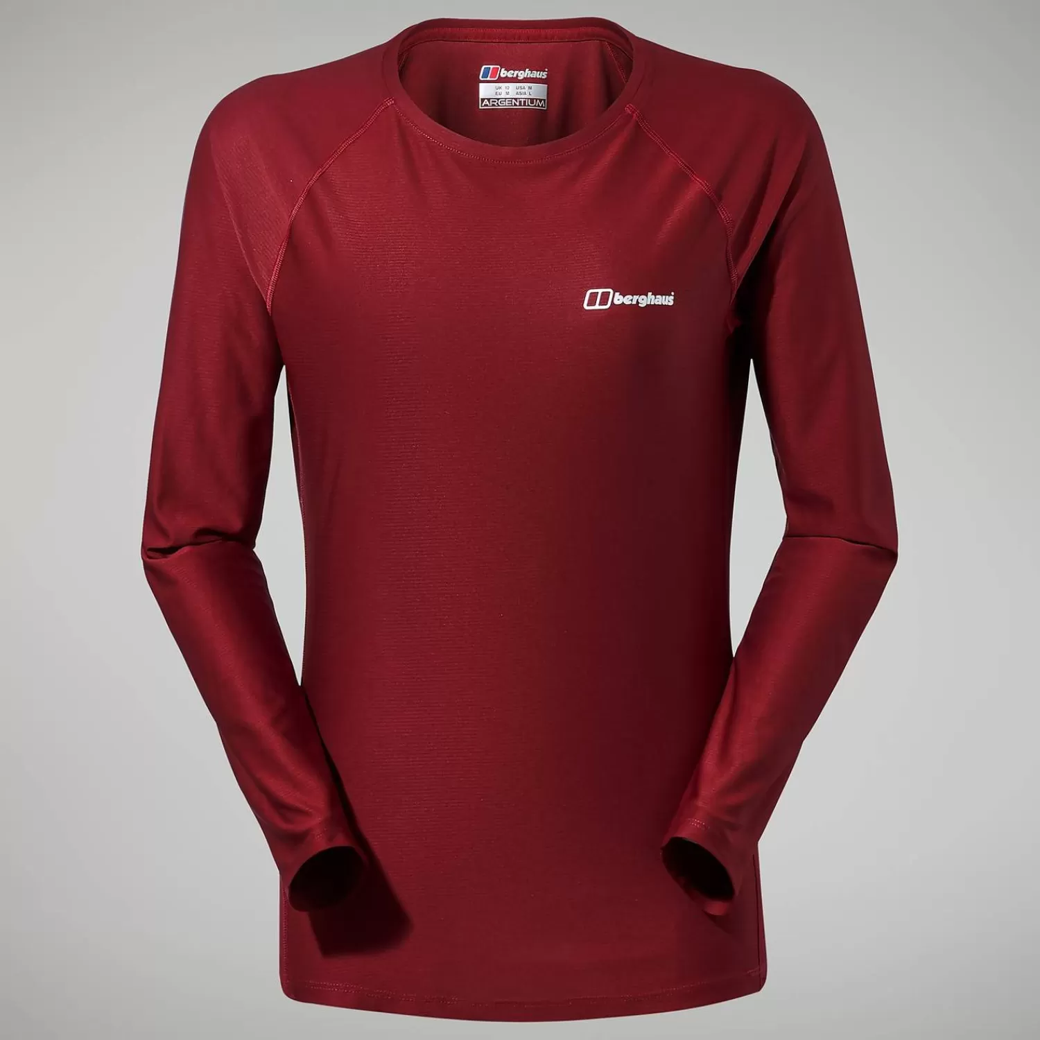 Berghaus Everyday | Baselayer-24/7 Long Sleeve T-Shirt für Damen - Dunkelrot Dark Red