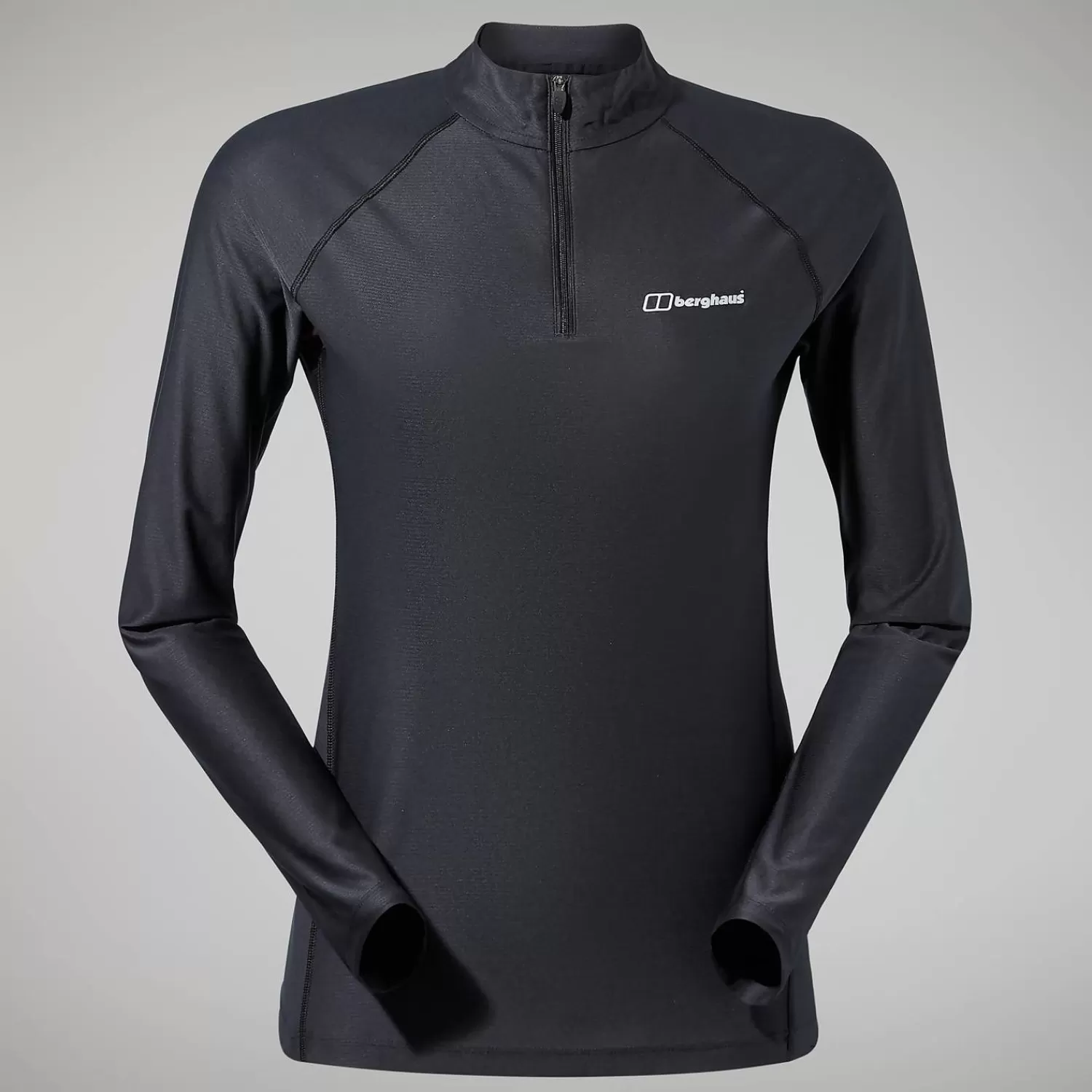 Berghaus Everyday | Baselayer-24/7 Long-Sleeve Half Zip Tech T-Shirt für Damen - Schwarz