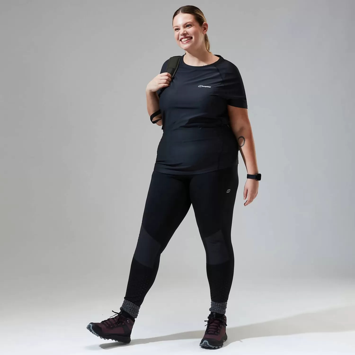 Berghaus Baselayer-24/7 Short Sleeve Tech T-Shirt für Damen - Schwarz