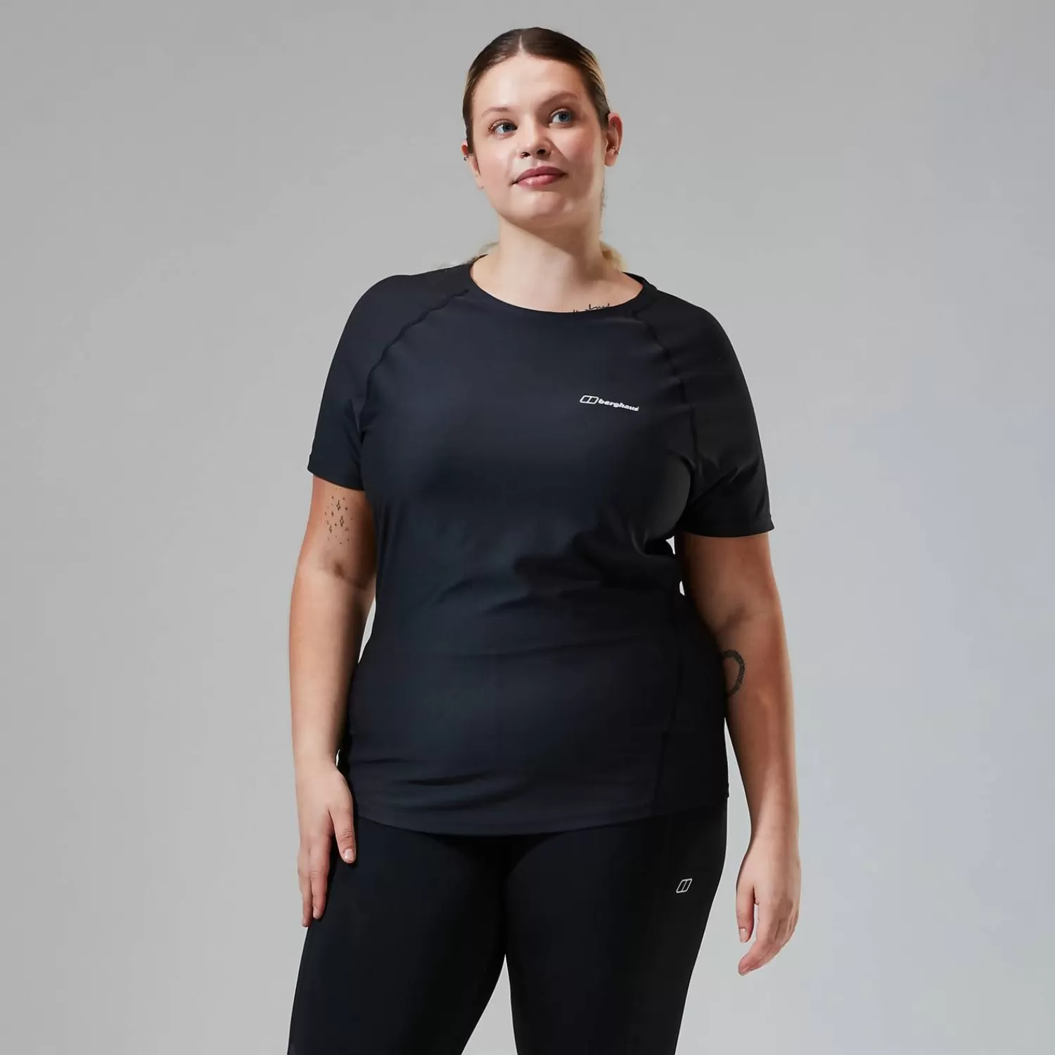 Berghaus Baselayer-24/7 Short Sleeve Tech T-Shirt für Damen - Schwarz