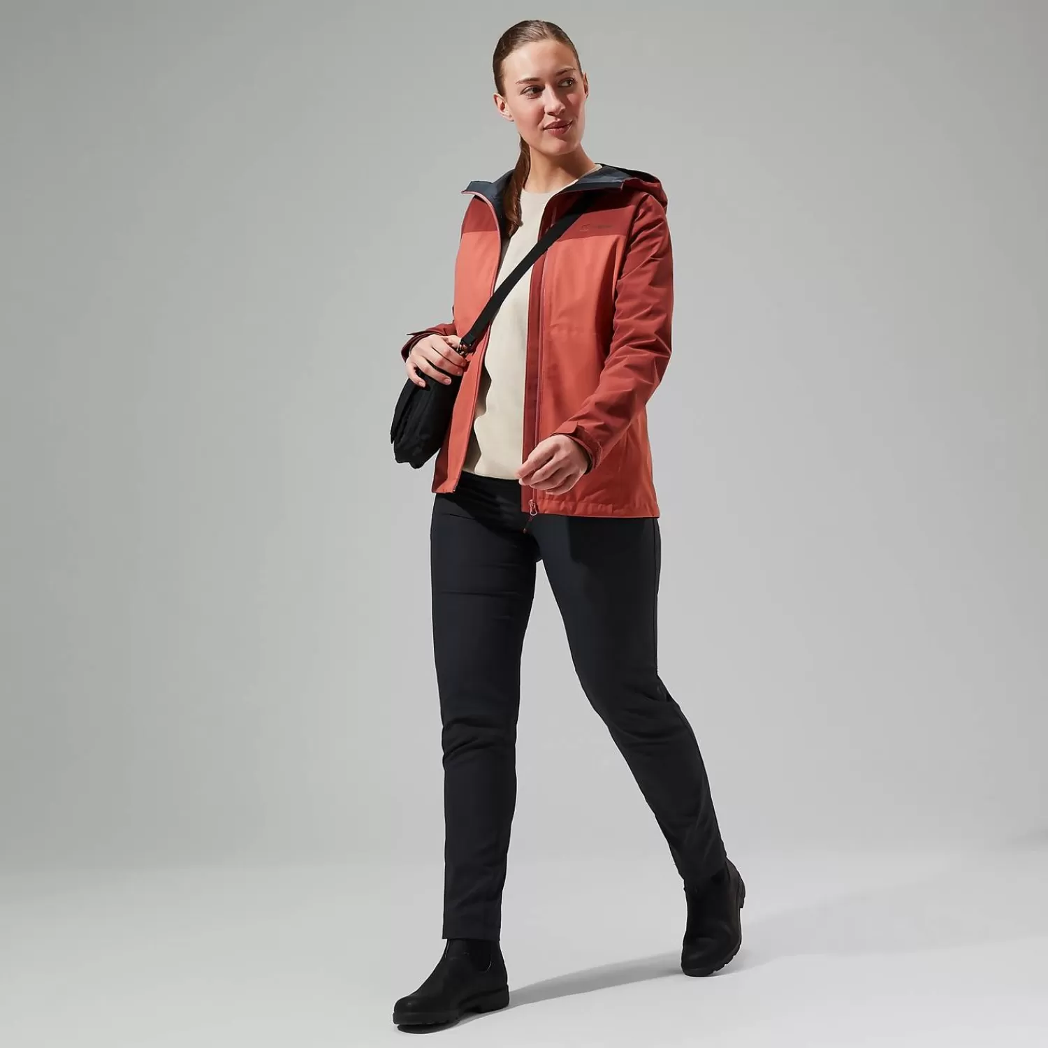 Berghaus Everyday | Wasserdicht-Arnaby Hooded Jacke für Damen - Dunkelrot Dark Red