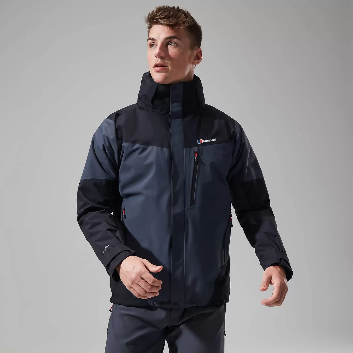 Berghaus 3 in 1 Jacken | Wasserdicht-Arran Gemini 3-In-1 Jacke für Herren - Dunkelgrau/Schwarz Dark Grey/Black