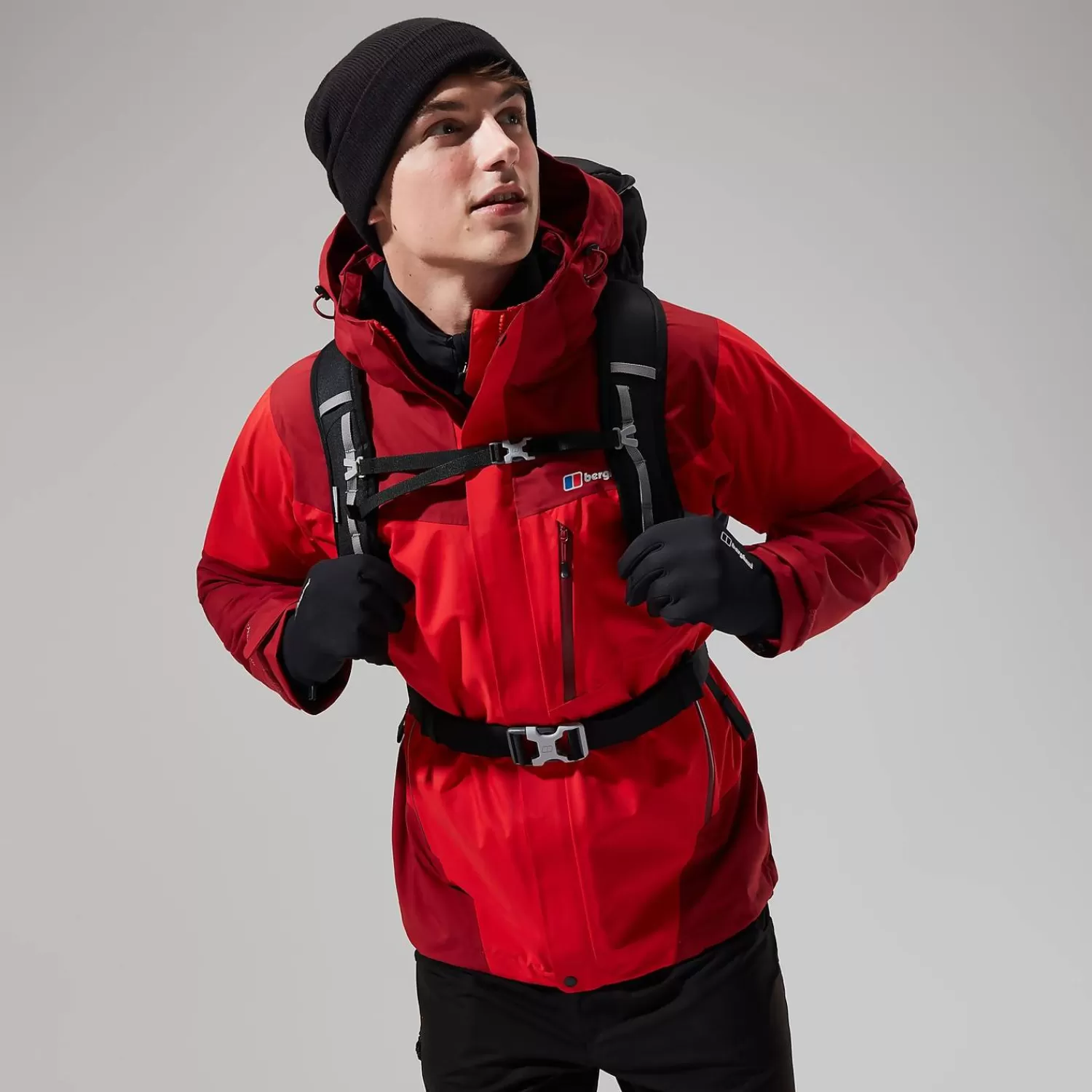 Berghaus Wasserdicht-Arran Jacken für Herren - Rot/Dunkelrot Red/Dark Red