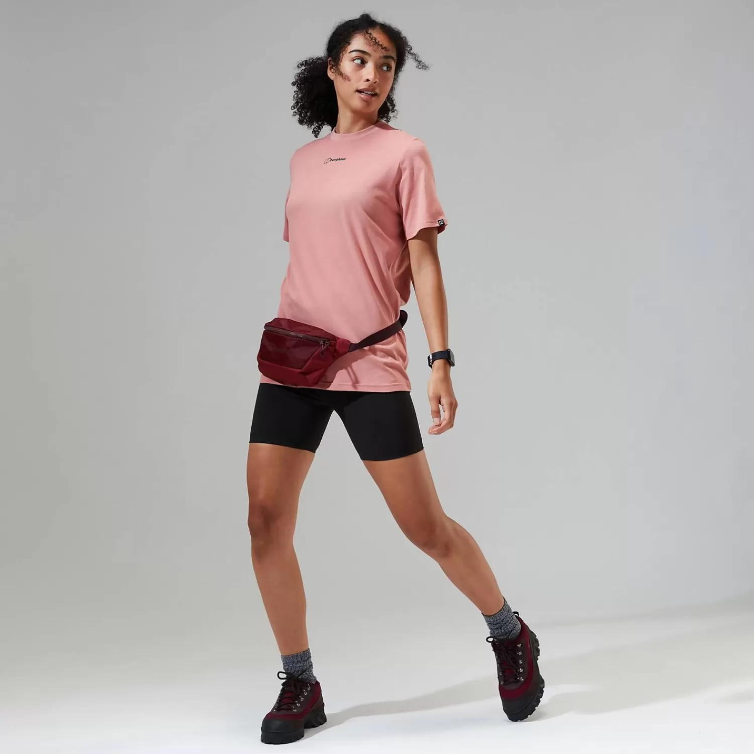 Berghaus T-Shirts-Boyfriend Buttermere Short Sleeve Tee für Damen - Rosa