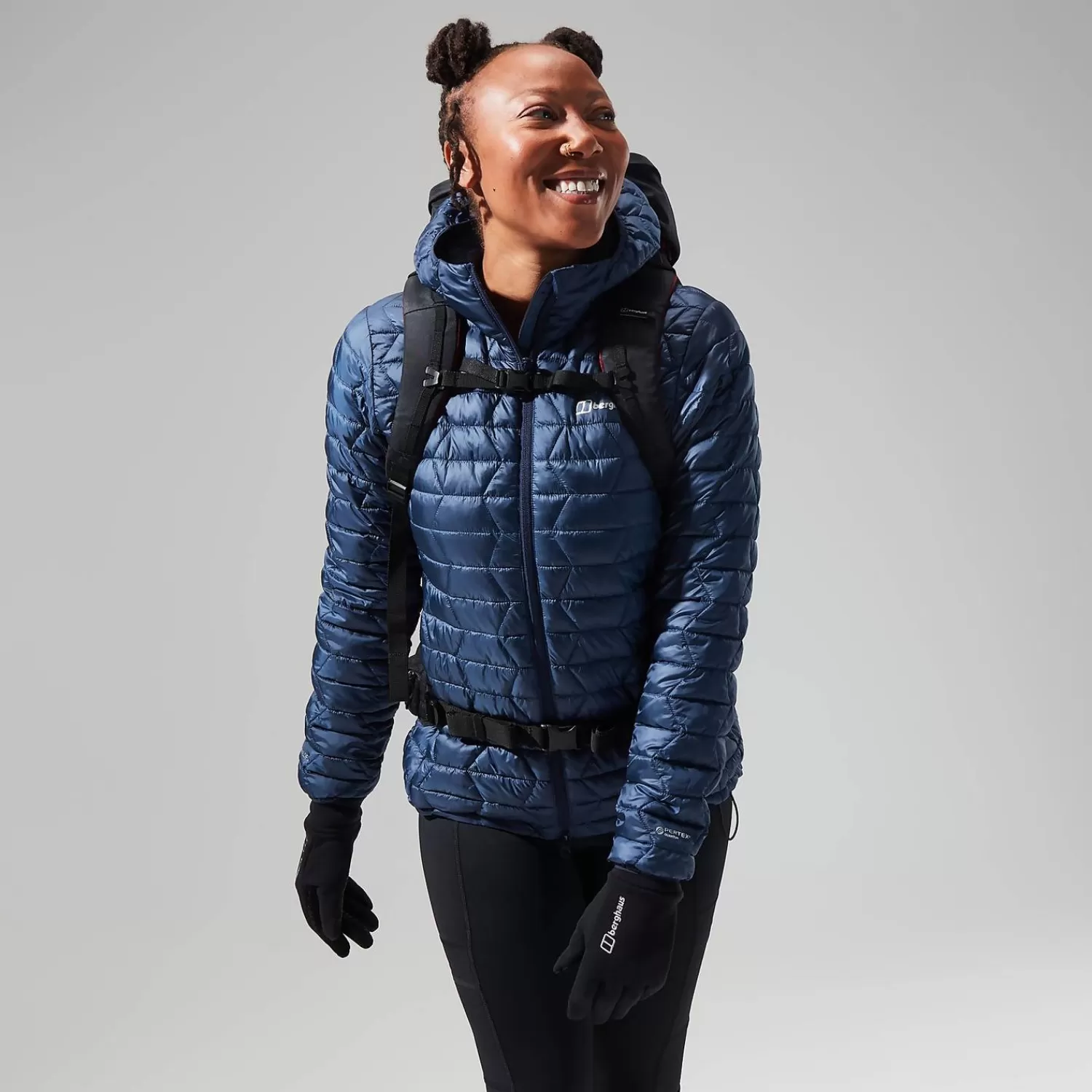 Berghaus Wandern & Trekking | Isolierend-Cuillin Isolierter Hoodie für Damen - Dunkelblau Dusk/Navy Blazer