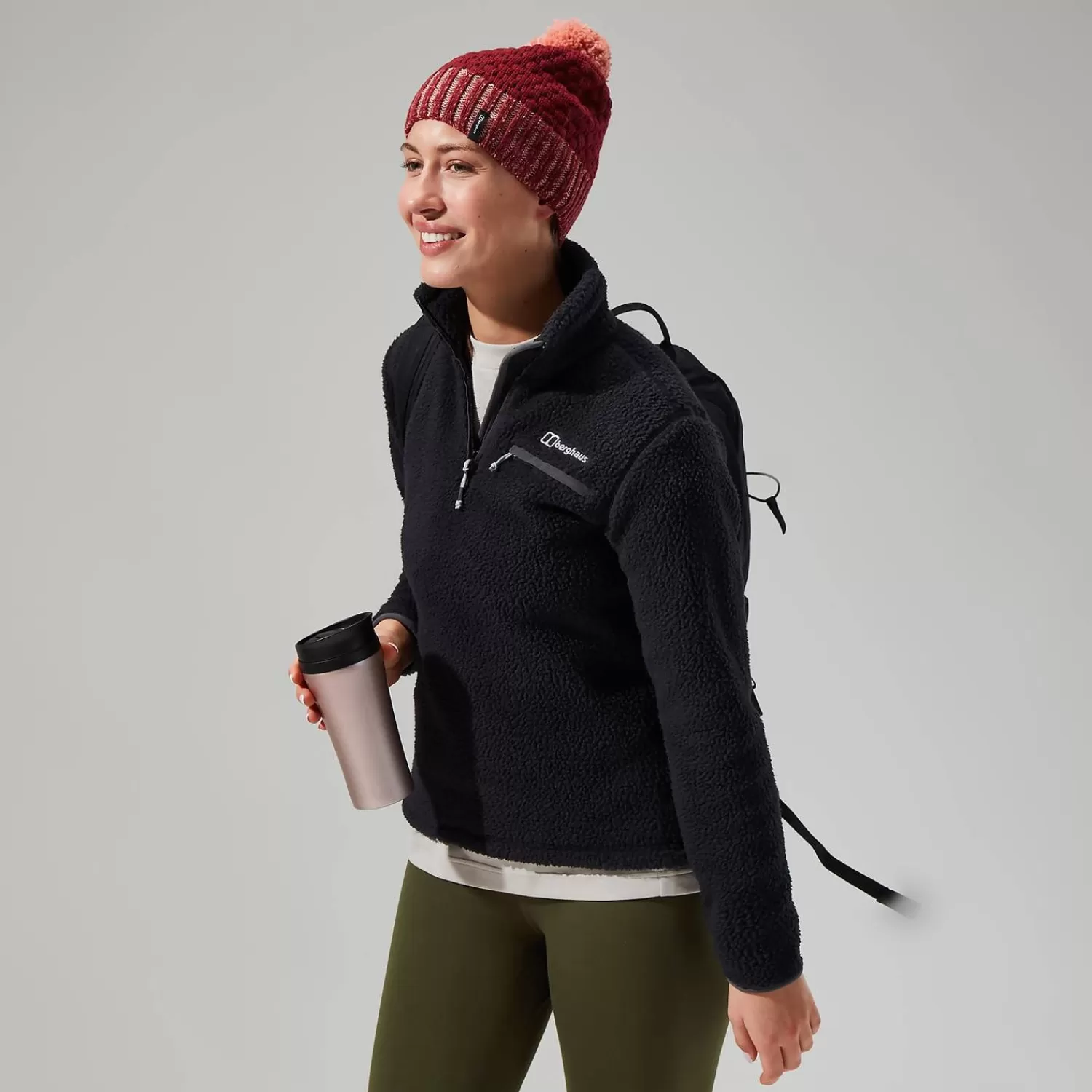 Berghaus Everyday | Fleece-Darria Half Zip Fleece für Damen - Schwarz