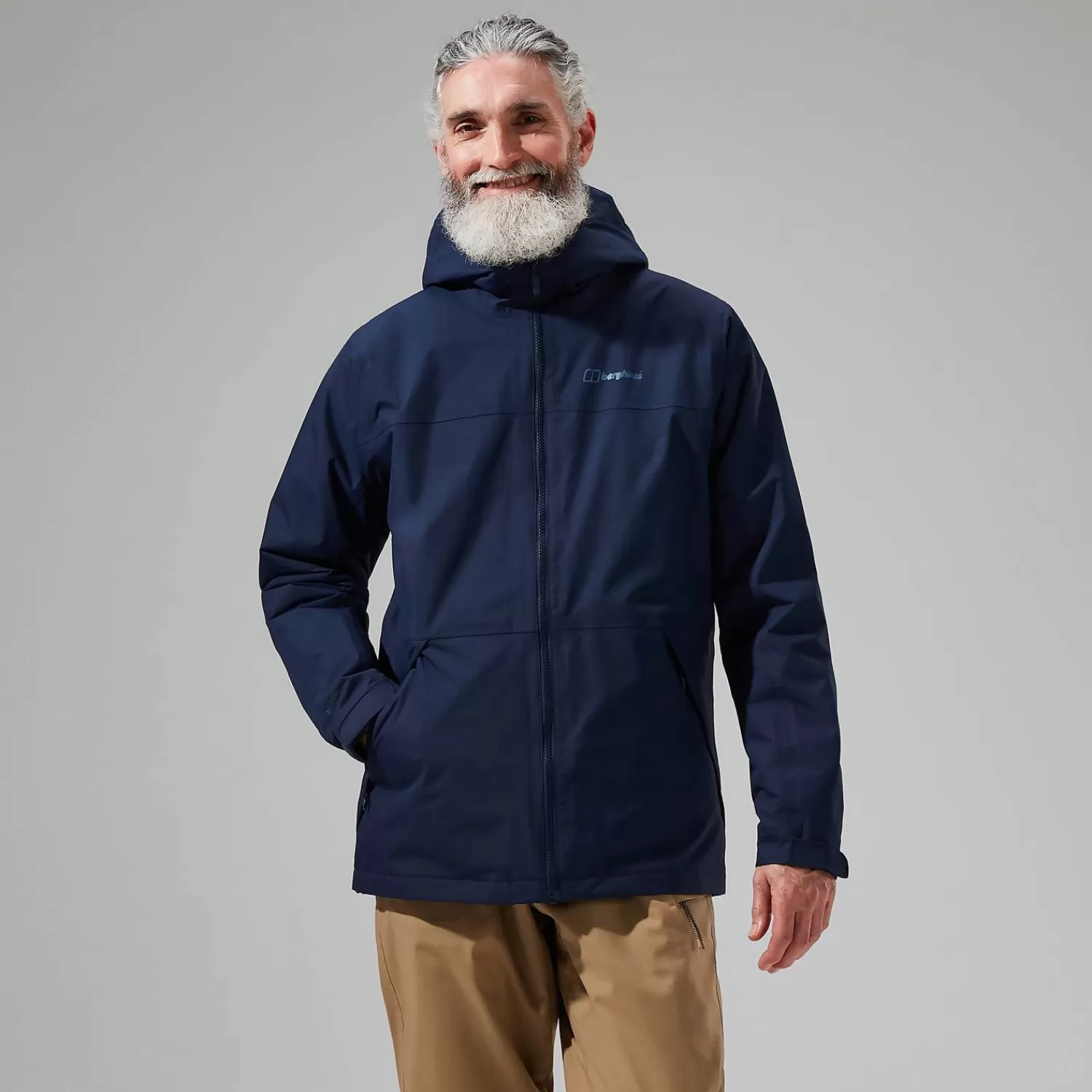 Berghaus Wasserdicht-Deluge Pro 2.0 Isolierte Jacke für Herren - Dunkelblua Saphirblau