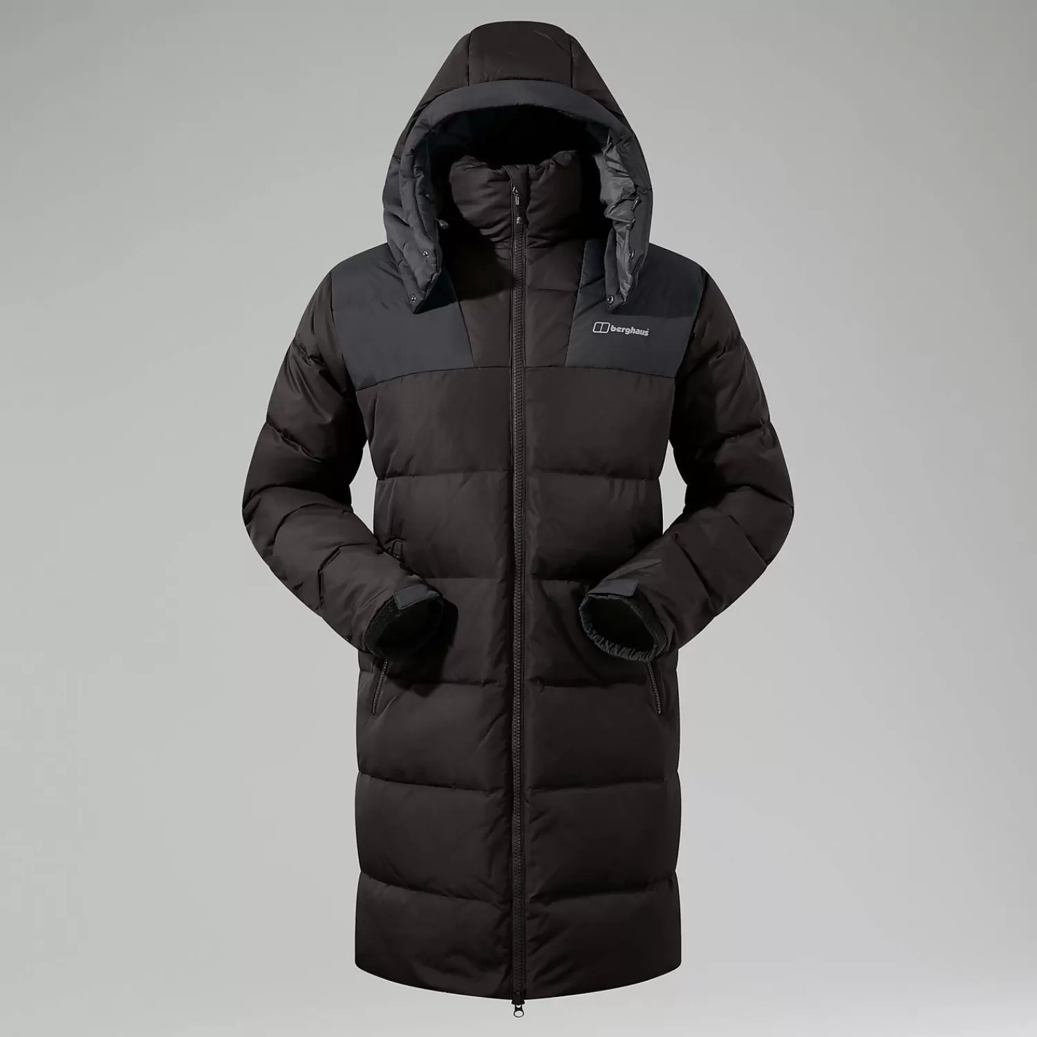 Berghaus Isolierend-Embo 2in1 Long Daunenjacke für Herren - Schwarz