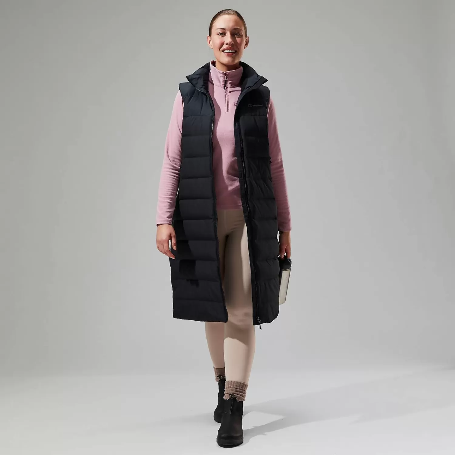 Berghaus Everyday | Isolierend-Embo 4in1 Long Daunenjacke für Damen - Schwarz