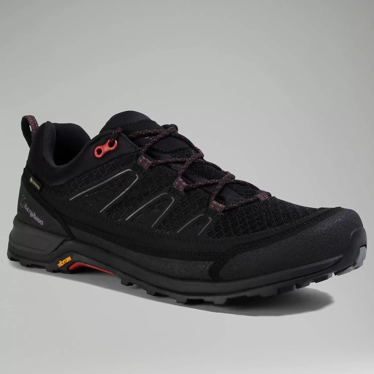 Berghaus Wanderschuhe-Explorer FT Active GTX Wanderschuhe für Herren - Schwarz/Rot Rot/Schwarz