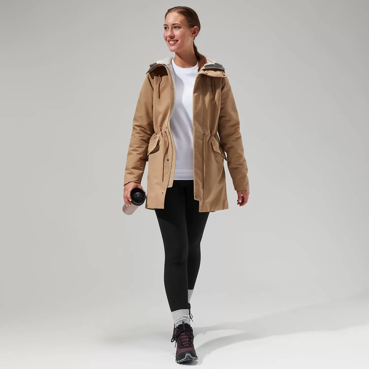 Berghaus Everyday | Wasserdicht-Foxghyll Parka für Damen - Naturfarben Kelp/Bone White