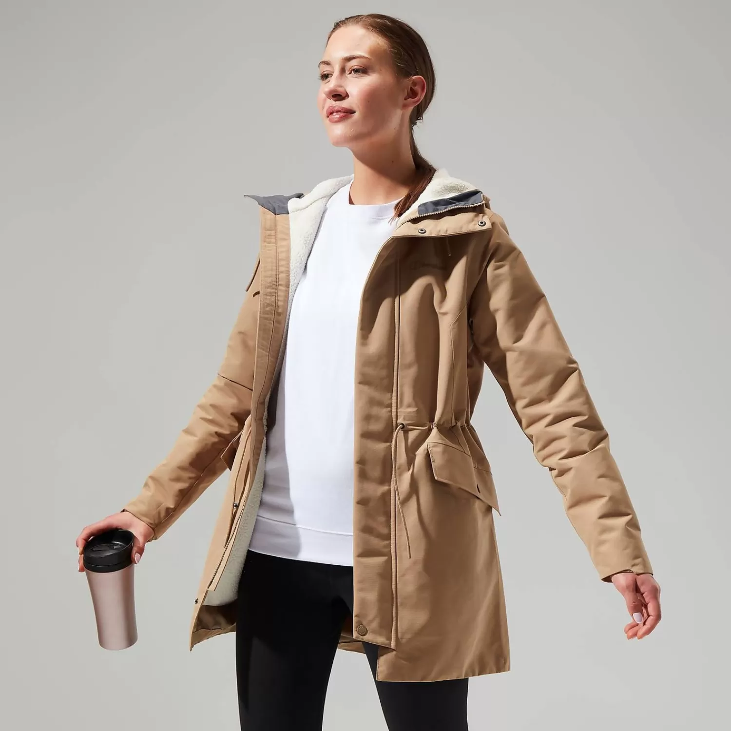 Berghaus Everyday | Wasserdicht-Foxghyll Parka für Damen - Naturfarben Kelp/Bone White