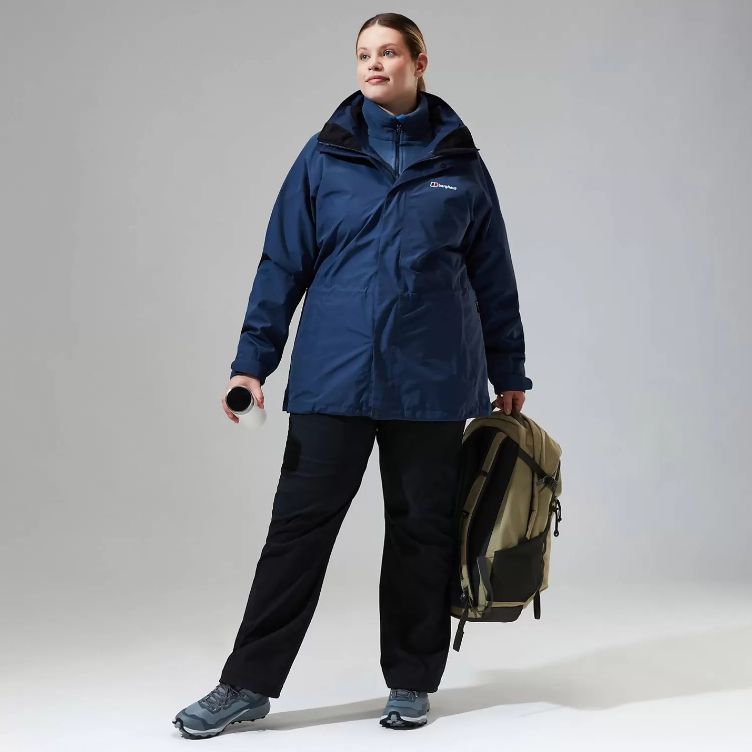 Berghaus Everyday | Gore-Tex | Wasserdicht-Glissade InterActive Jacken für Damen - Dunkelblau Dark Blue/Dark Blue