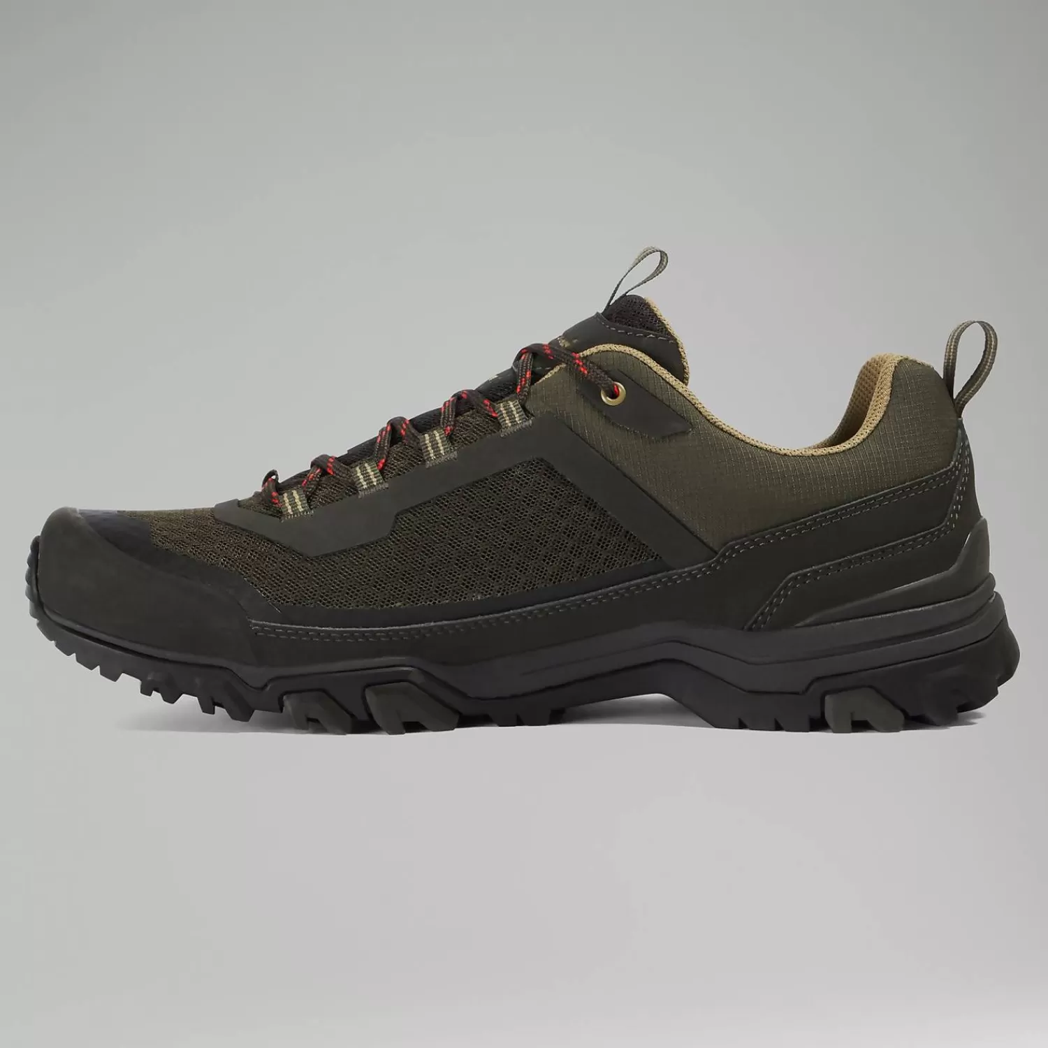 Berghaus Wandern & Trekking | Wanderschuhe-Ground Attack Active Gore-Tex Schuhe für Herren- Braun/Dunkelgrün