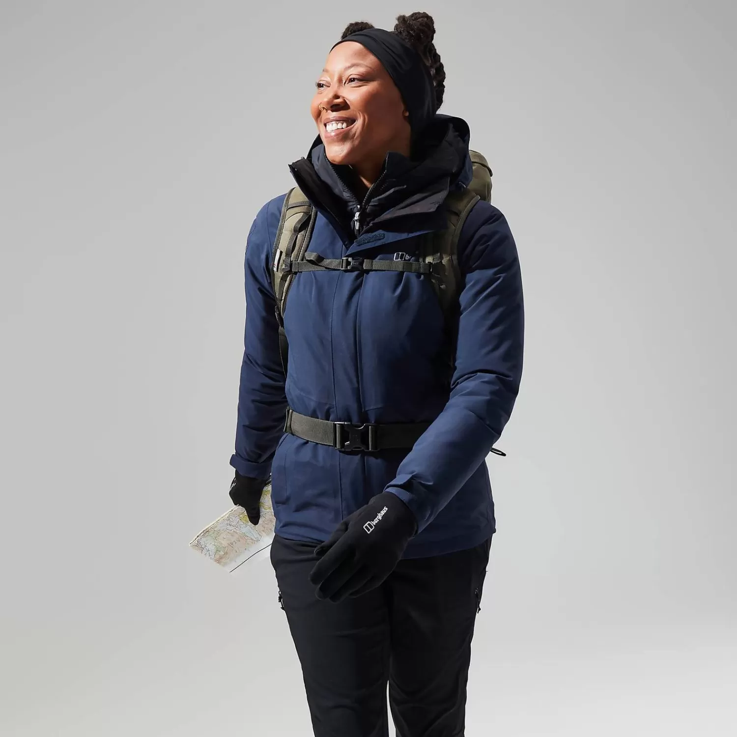 Berghaus Wandern & Trekking | Gore-Tex | Wasserdicht-Hillwalker InterActive Jacken für Damen - Dunkelblau Saphirblau