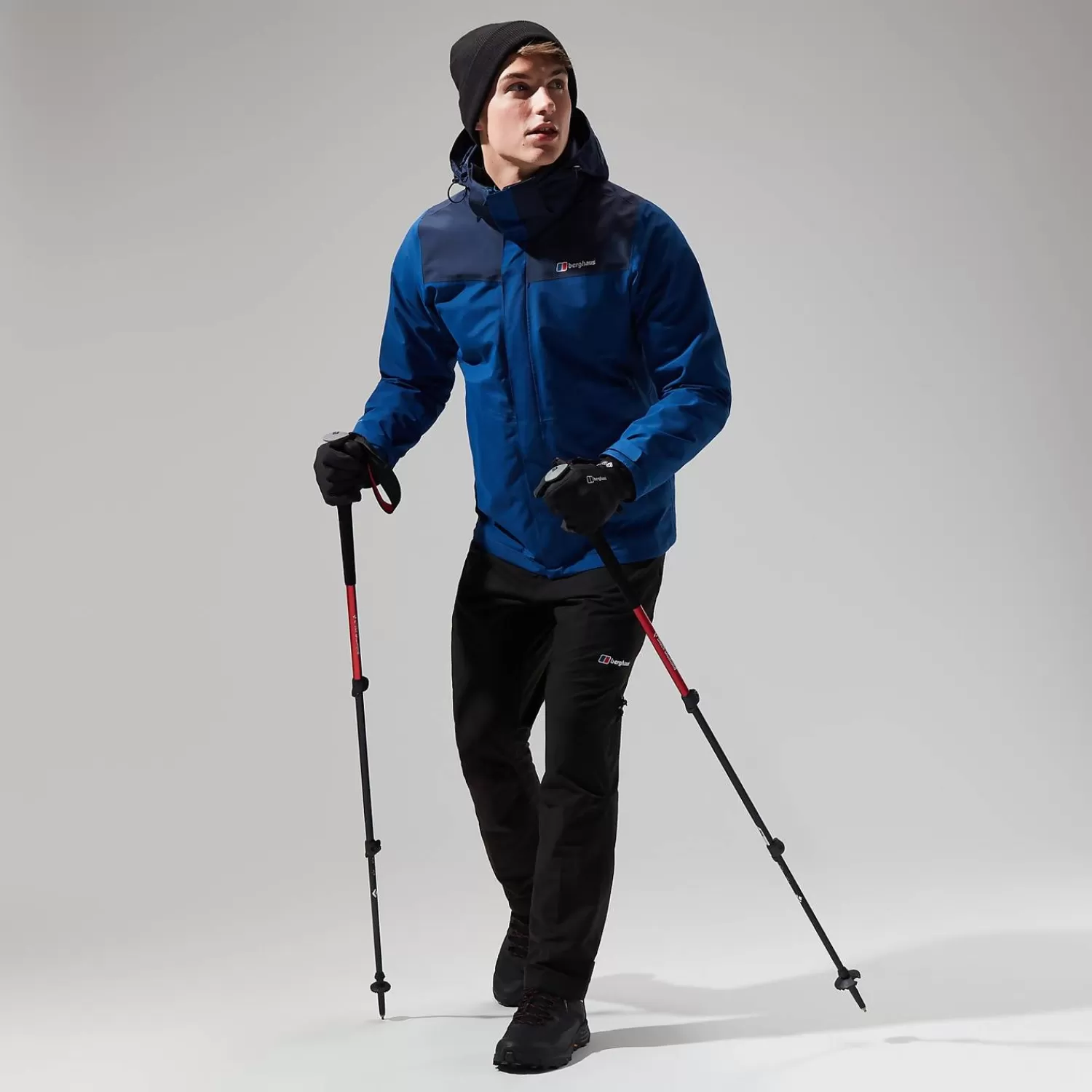 Berghaus Wandern & Trekking | Gore-Tex | Wasserdicht-Hillwalker InterActive Jacken für Herren - Blau/Dunkelblau Blue/Dark Blue