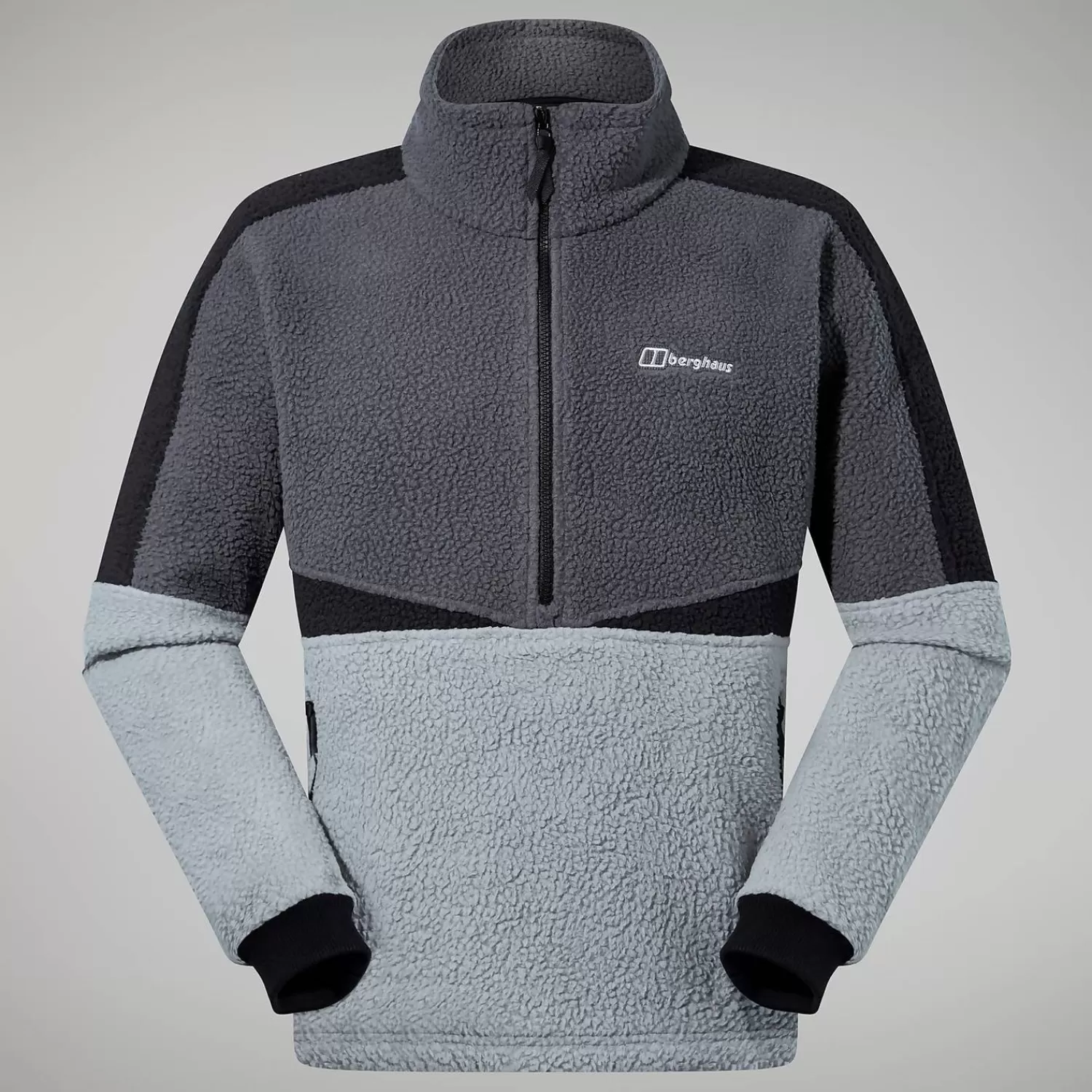 Berghaus Everyday | Fleece-Houlton Half Zip Fleece für Herren - Grau/Dunkelgrau Grey