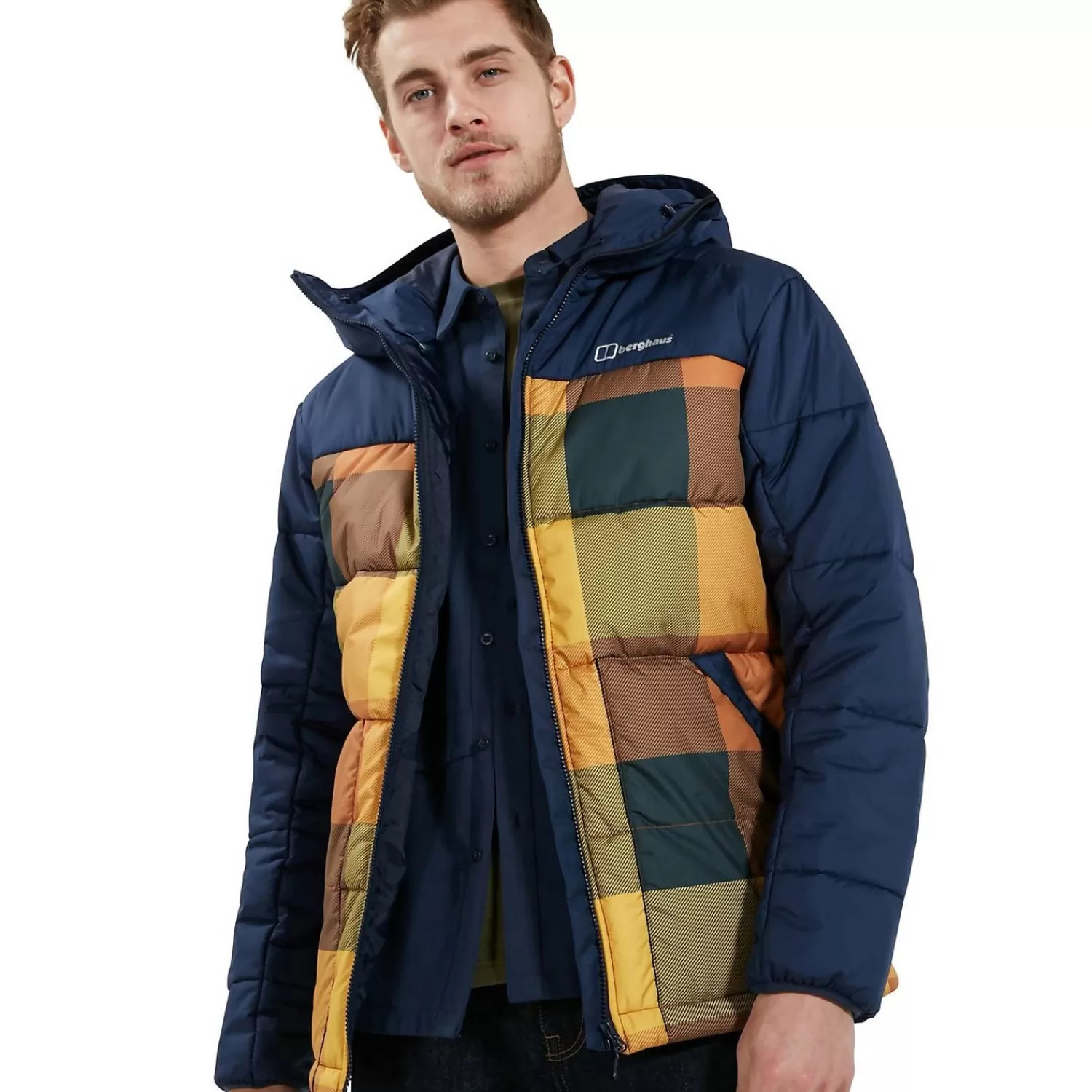 Berghaus Isolierend-Komatiite Jacke für Herren - Dunkelblau/Braun Blue/Brown