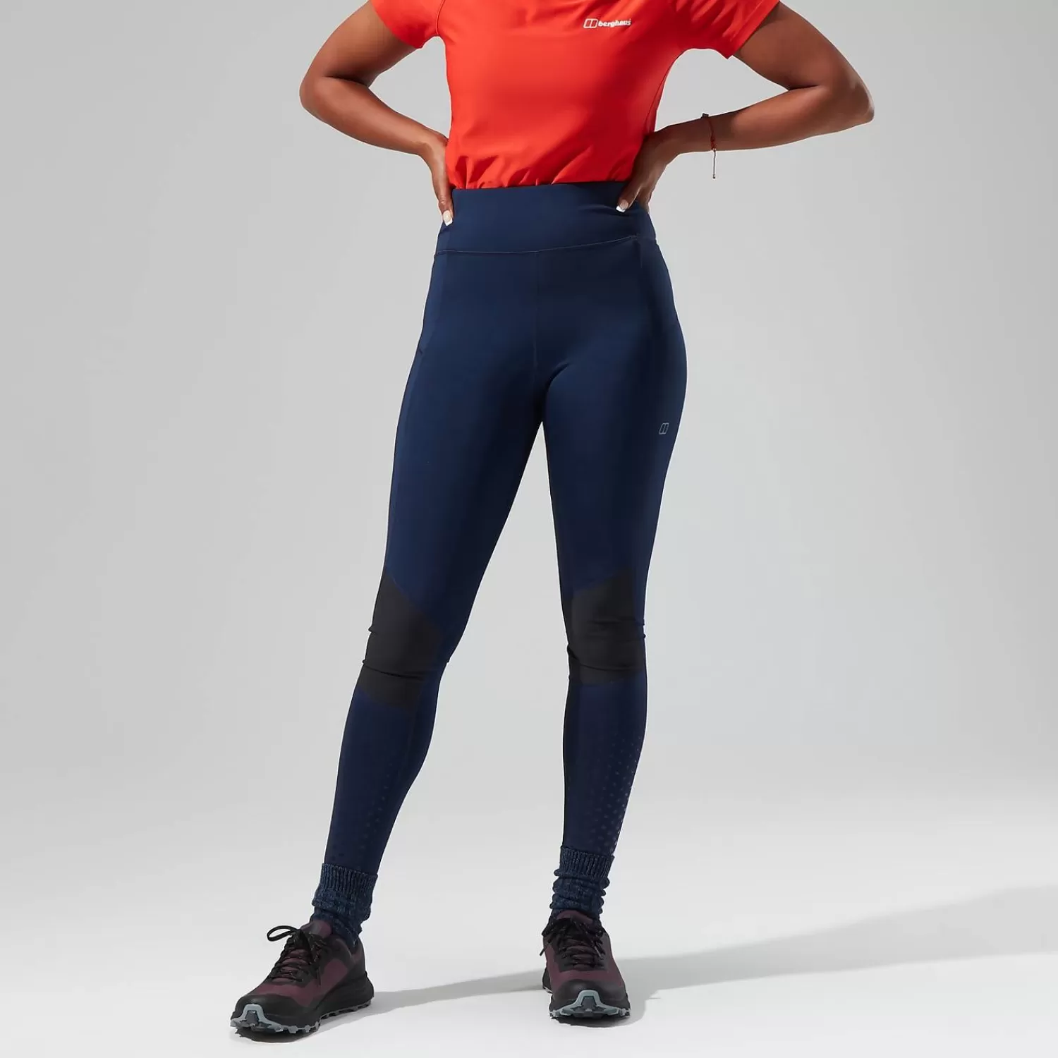 Berghaus Wandern & Trekking | Lange Hosen-Leylur Trekking Tights für Damen - Dunkel Blau/Schwarz