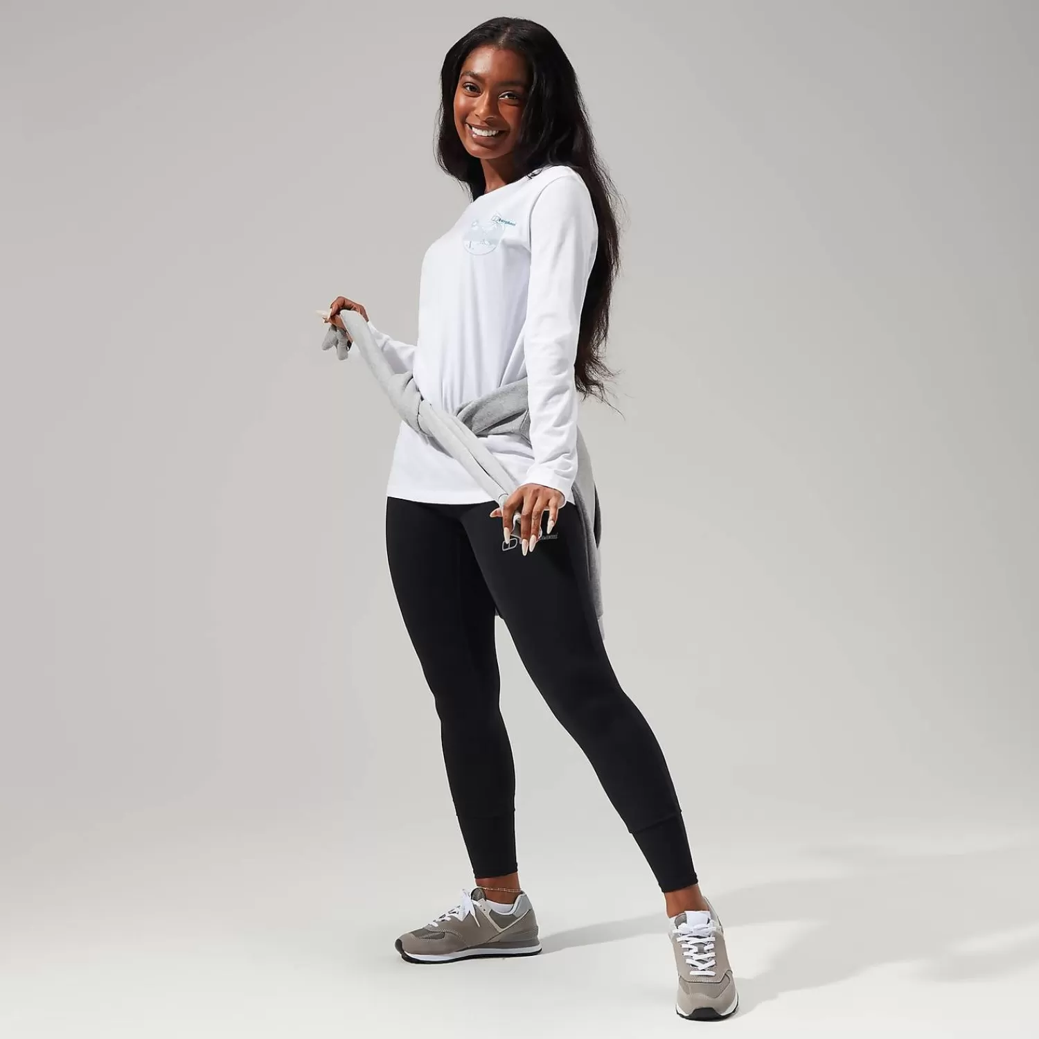 Berghaus Walking | Baselayer-Linear Landscapre Long Sleeve T-Shirt für Damen - Weiß