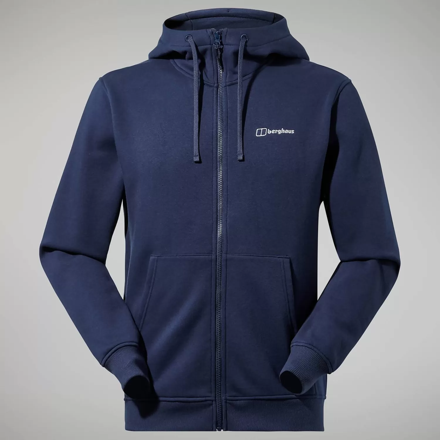 Berghaus Walking | Fleece-Logo Full Zip Hoodie für Herren - Dunkelblau Blue