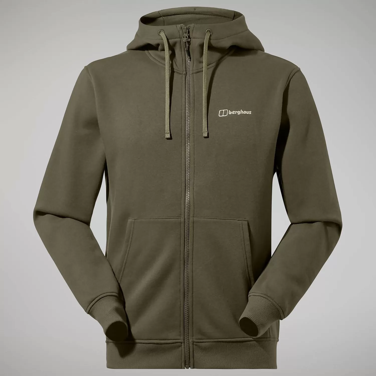 Berghaus Walking-Logo Full Zip Hoodie für Herren - Dunkelgrün Dark Green