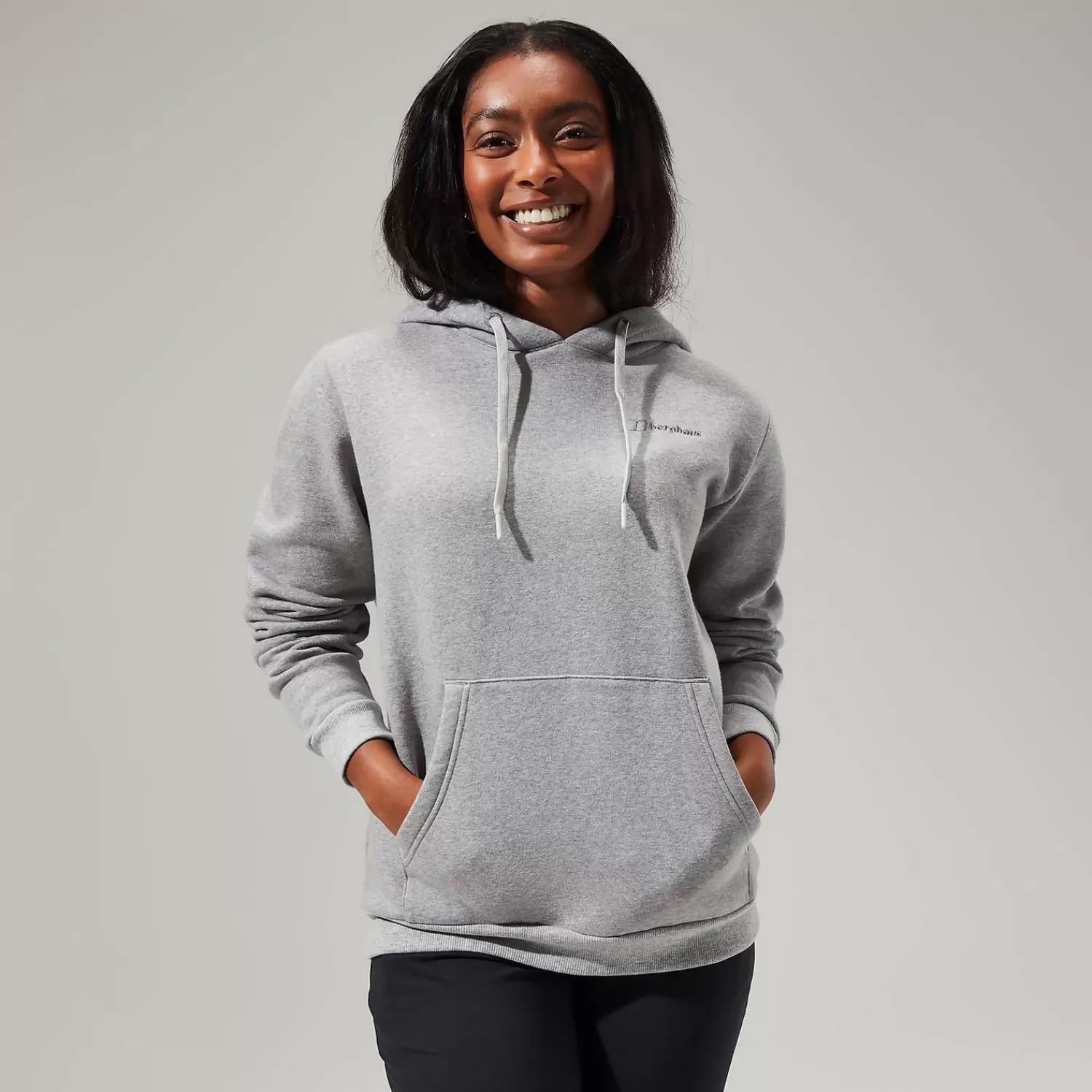 Berghaus Walking | Hoodies-Logo Hoodie für Damen - Dunkelgrau Grey Marl BCI