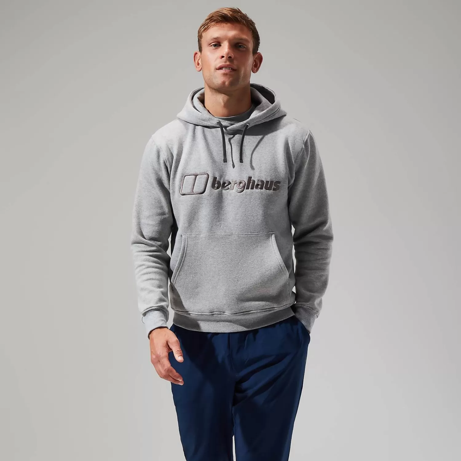 Berghaus Walking-Logo Hoodie für Herren - Dunkelgrau