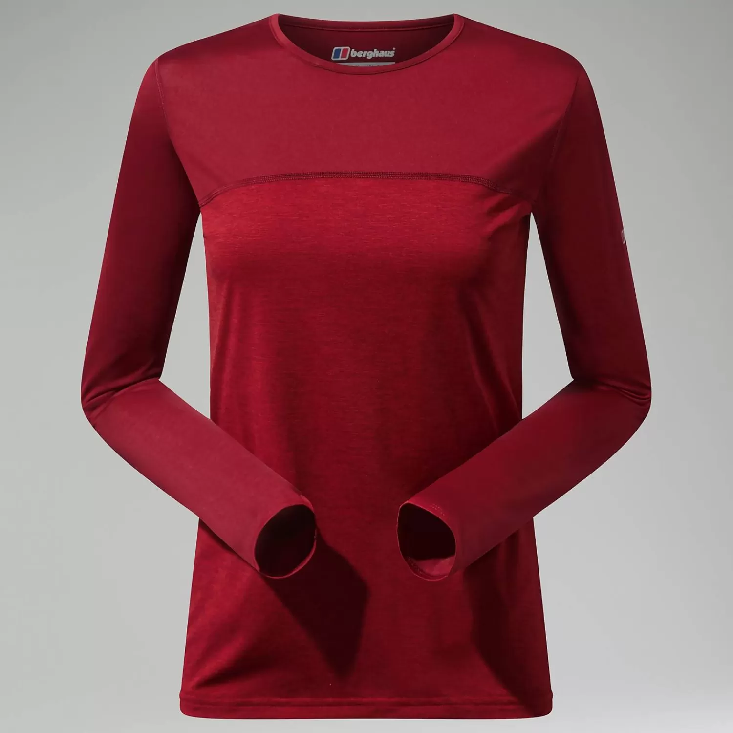 Berghaus Everyday | Baselayer-Long Sleeve Voyager Tech T-Shirt für Damen - Dunkel Rot