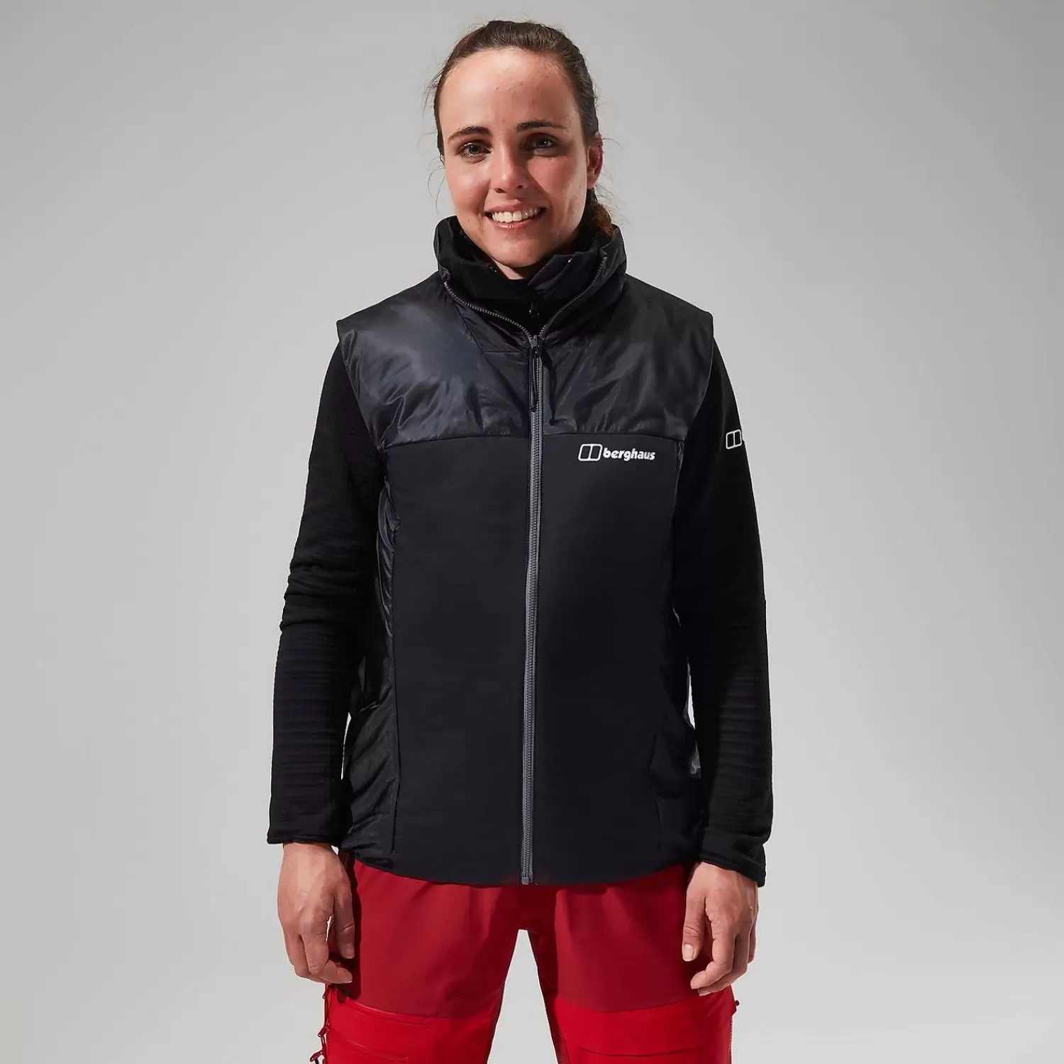 Berghaus Isolierend | Westen-MTN Arete Synthetische Weste für Damen - Grau/Schwarz