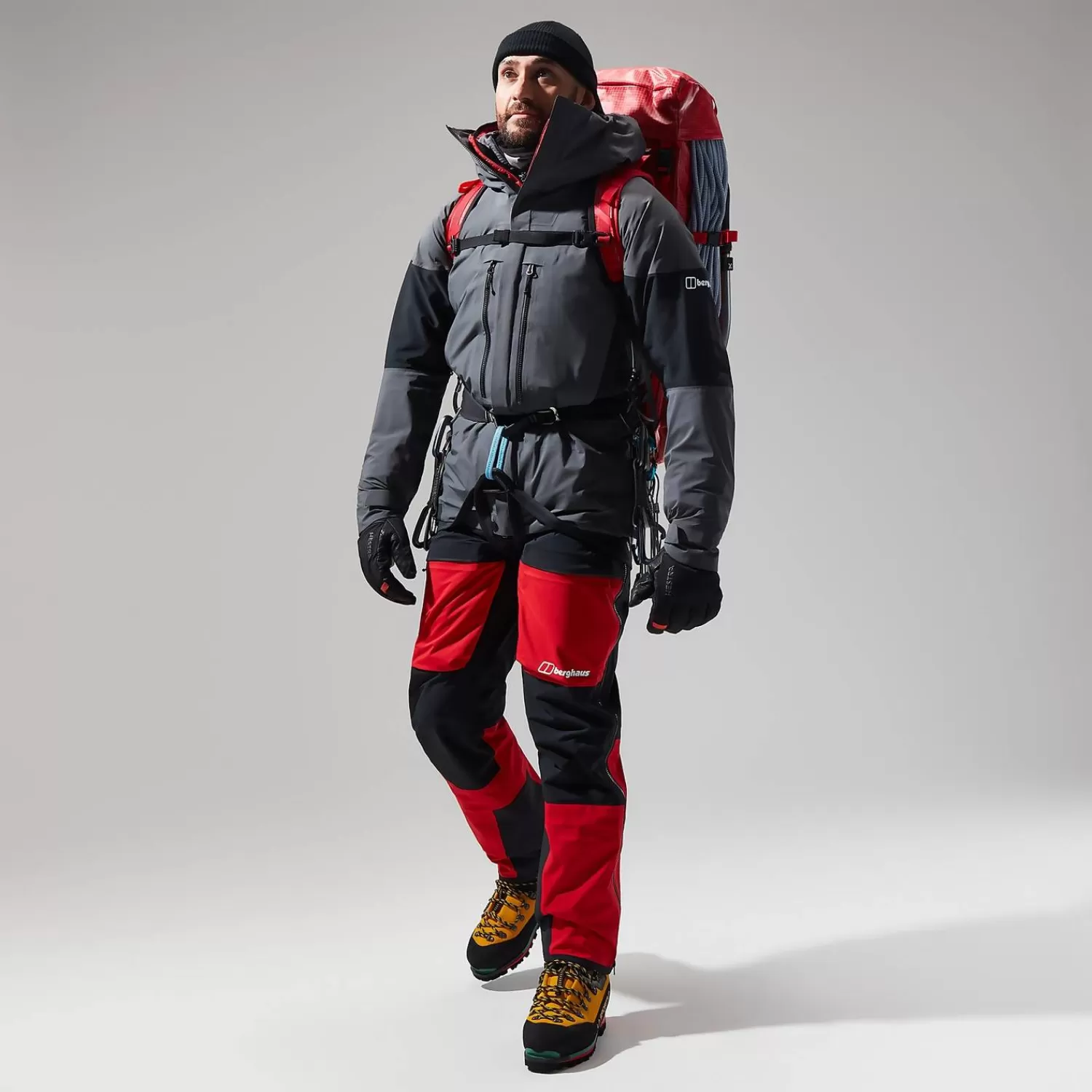 Berghaus Überhosen | Lange Hosen-MTN Guide GTX Pro Hose für Herren - Schwarz/Rot