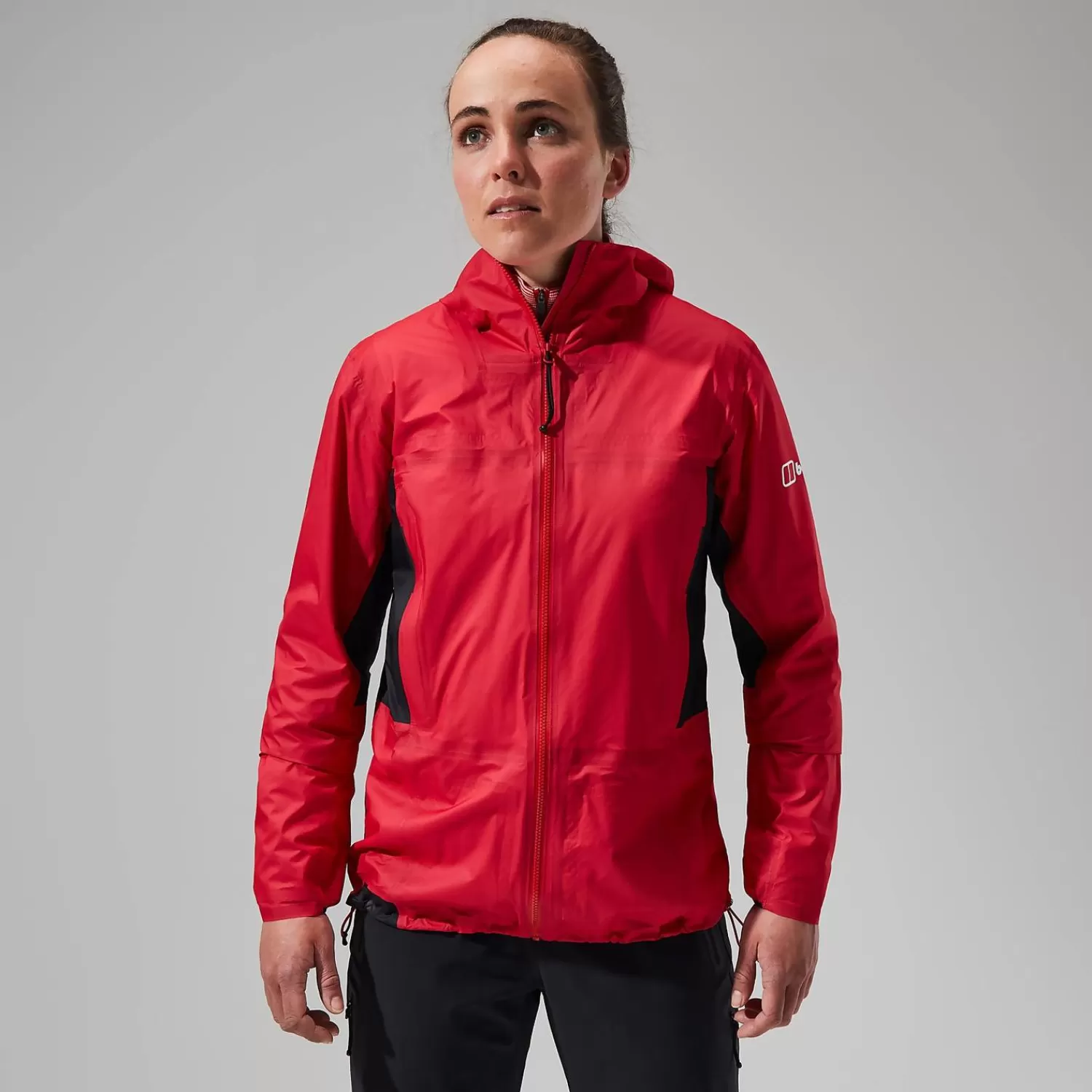 Berghaus Wasserdicht-MTN Guide Hyper Alpha Jacken für Damen - Rot/Schwarz Goji Berry/Jet Black