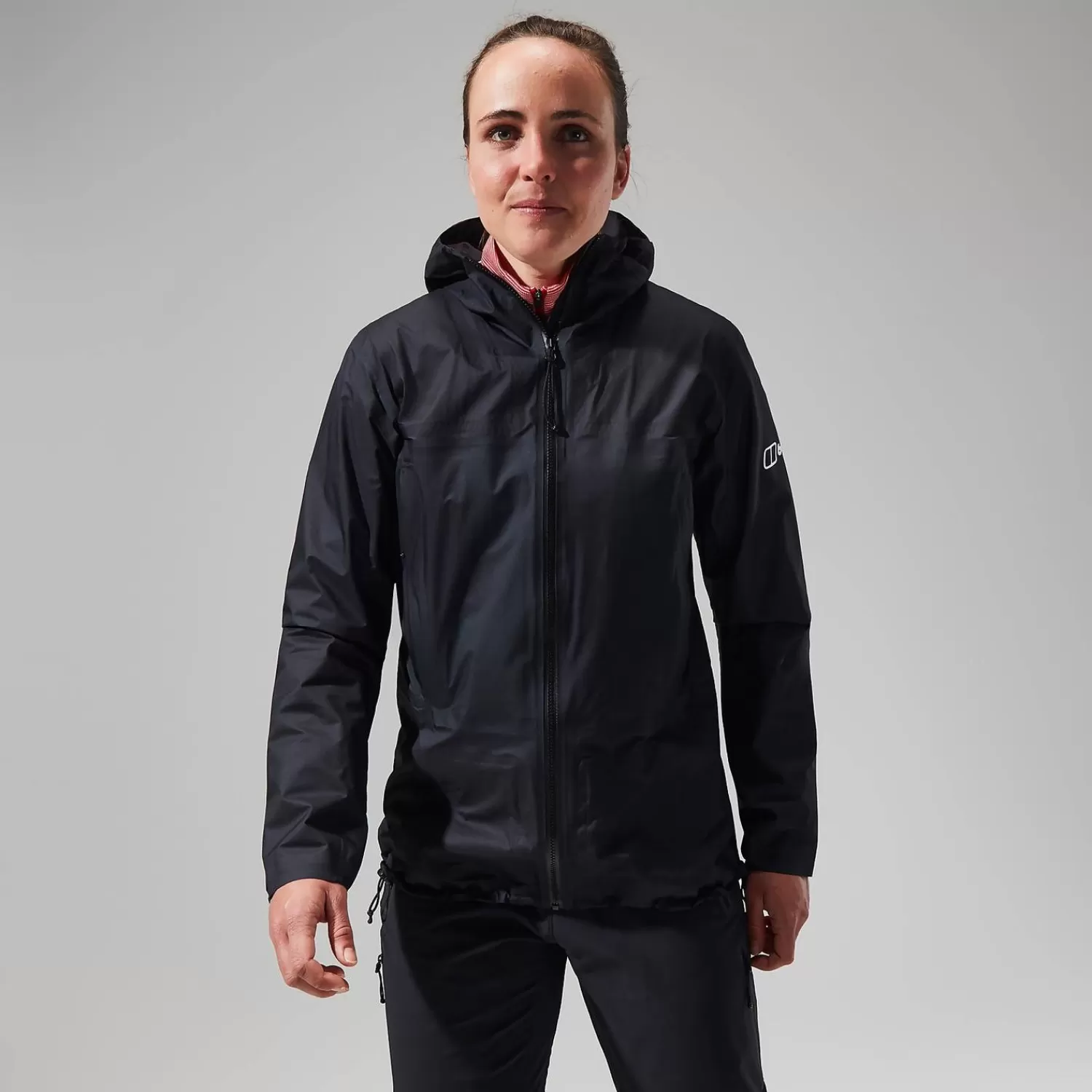 Berghaus Wasserdicht-MTN Guide Hyper Alpha Jacken für Damen - Schwarz Tiefschwarz