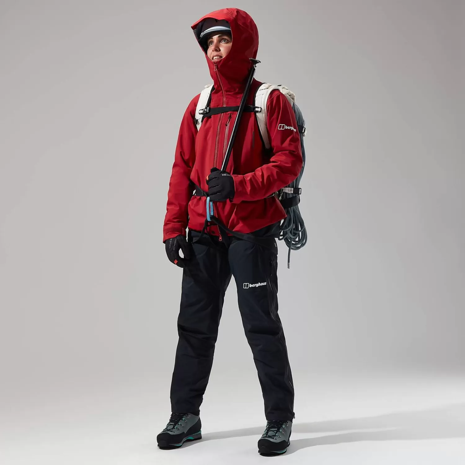 Berghaus Gore-Tex | Wasserdicht-MTN Seeker GTX Jacken für Damen - Dunkelrot/Rot Red Dahlia/Haute Red