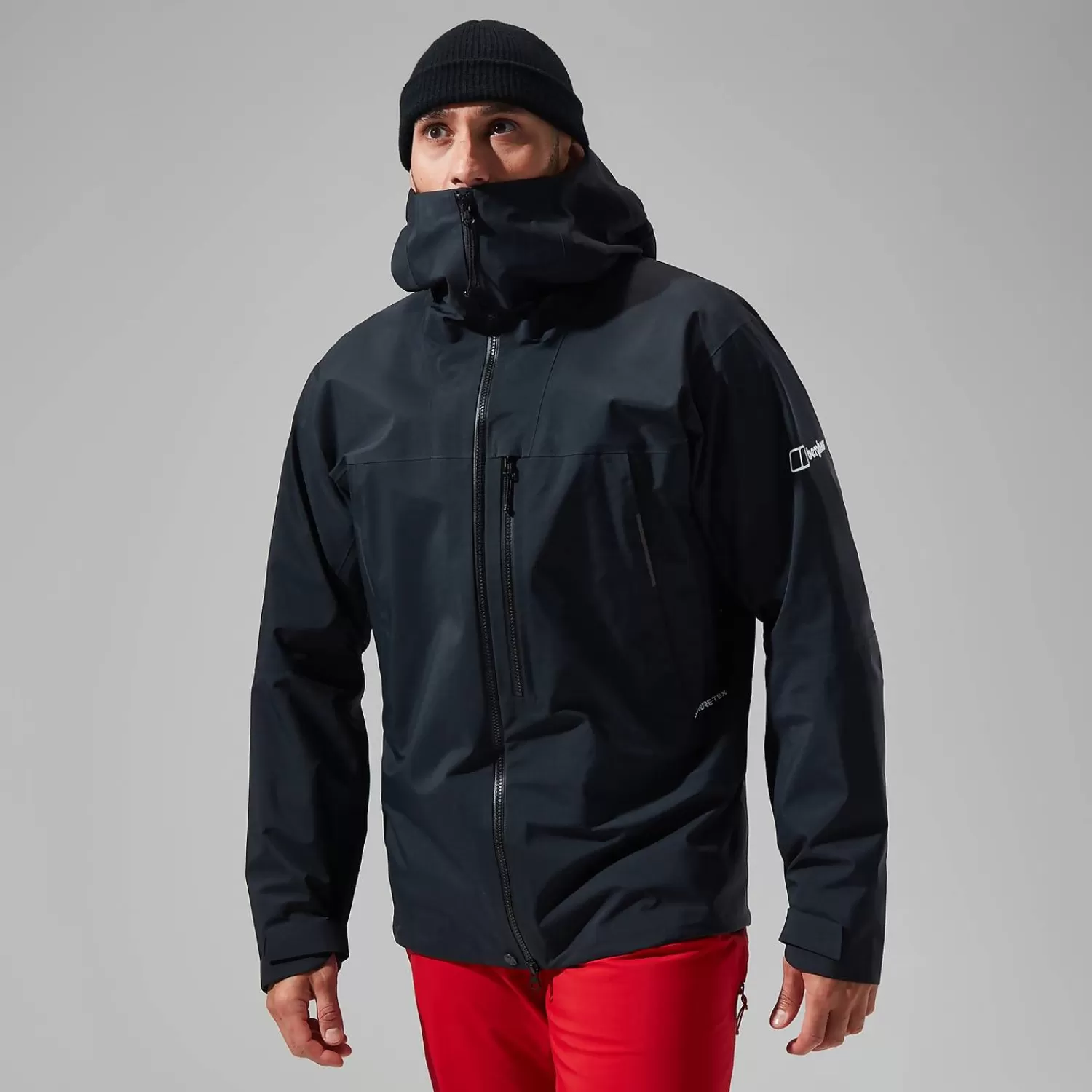 Berghaus Gore-Tex | Wasserdicht-MTN Seeker GTX Jacken für Herren - Schwarz Tiefschwarz