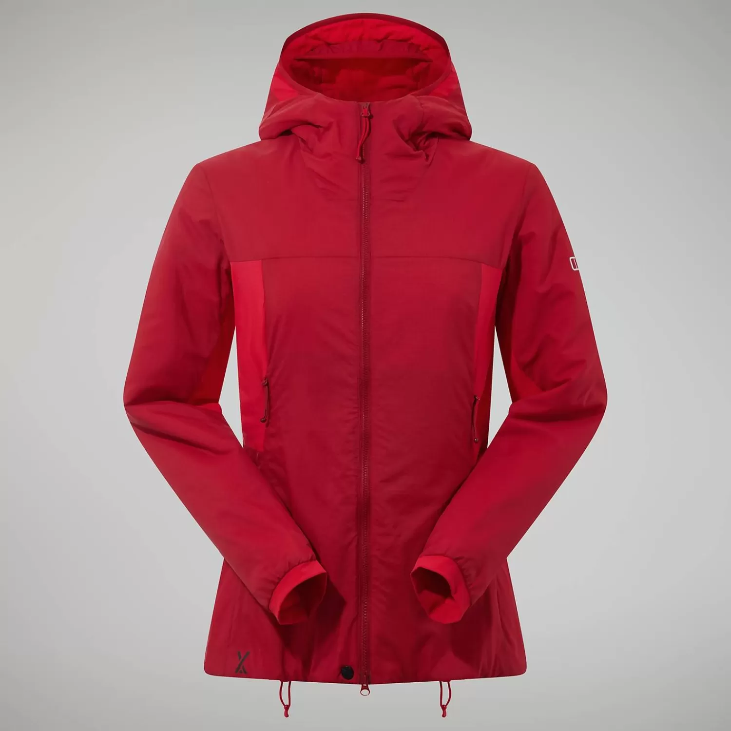 Berghaus Hoodies-MTN Seeker MW Synthetischer Hoodie für Damen - Dunkelrot/Rot Red Dahlia/Haute Red