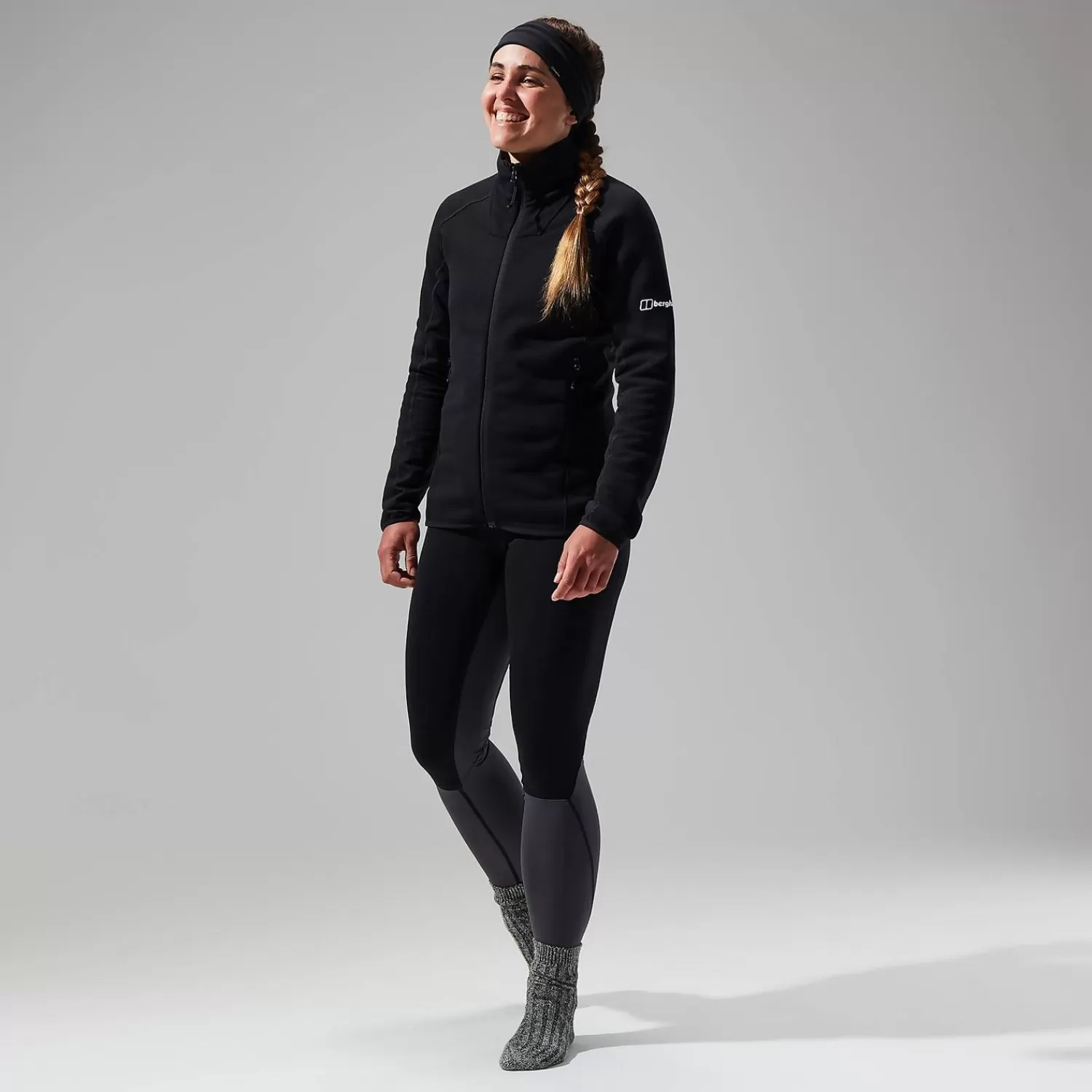 Berghaus Leggings-MTN Seeker ST Leggings für Damen - Schwarz/Grau