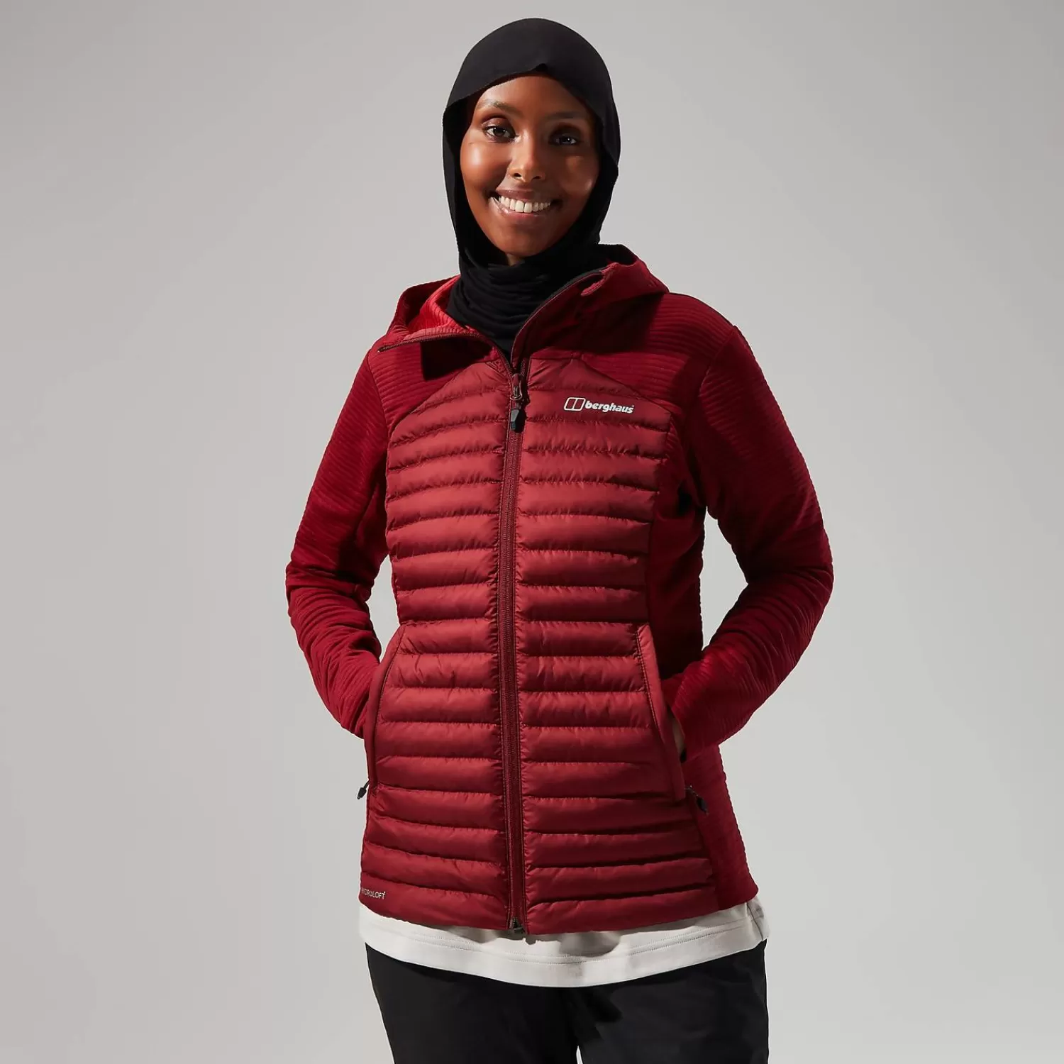 Berghaus Everyday | Isolierend-Nula Hybrid Jacken für Damen - Dunkel Rot