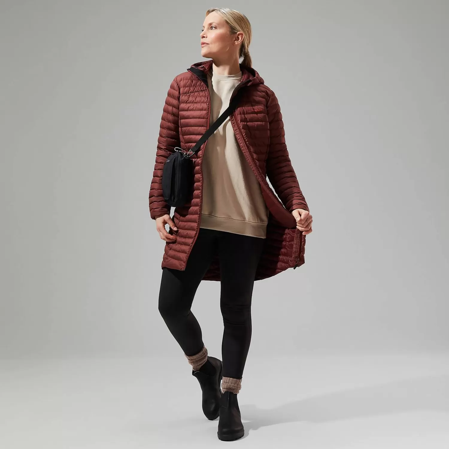 Berghaus Everyday | Isolierend-Nula Lange Micro Jacket für Damen - Braun Dark Red