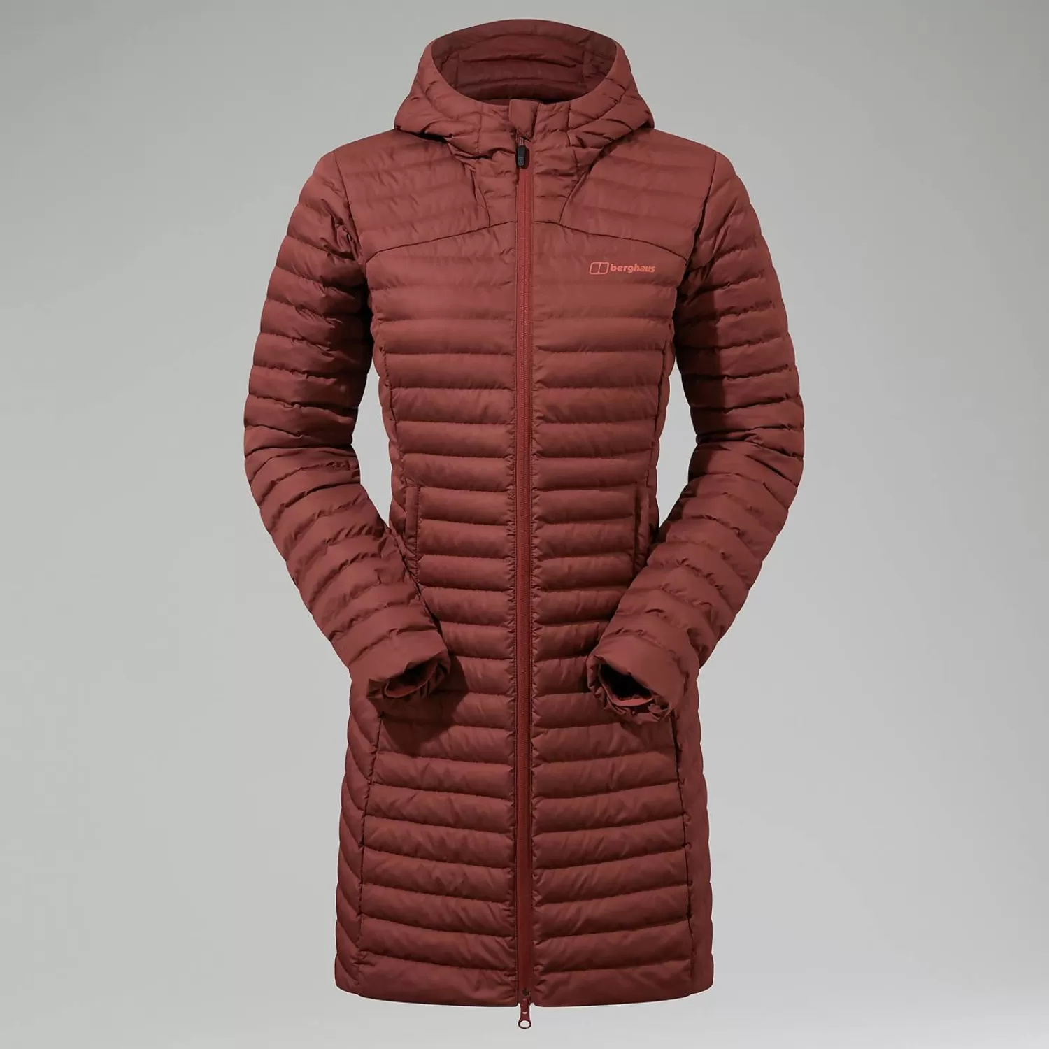 Berghaus Everyday | Isolierend-Nula Lange Micro Jacket für Damen - Braun Dark Red