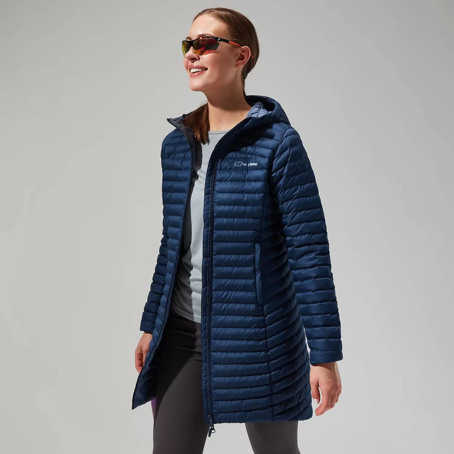 Berghaus Everyday | Isolierend-Nula Micro Long Jacken für Damen - Dunkel Blau