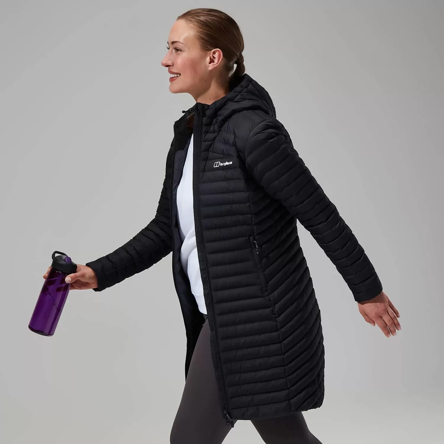 Berghaus Everyday | Isolierend-Nula Micro Long Jacken für Damen - Schwarz Black/Black