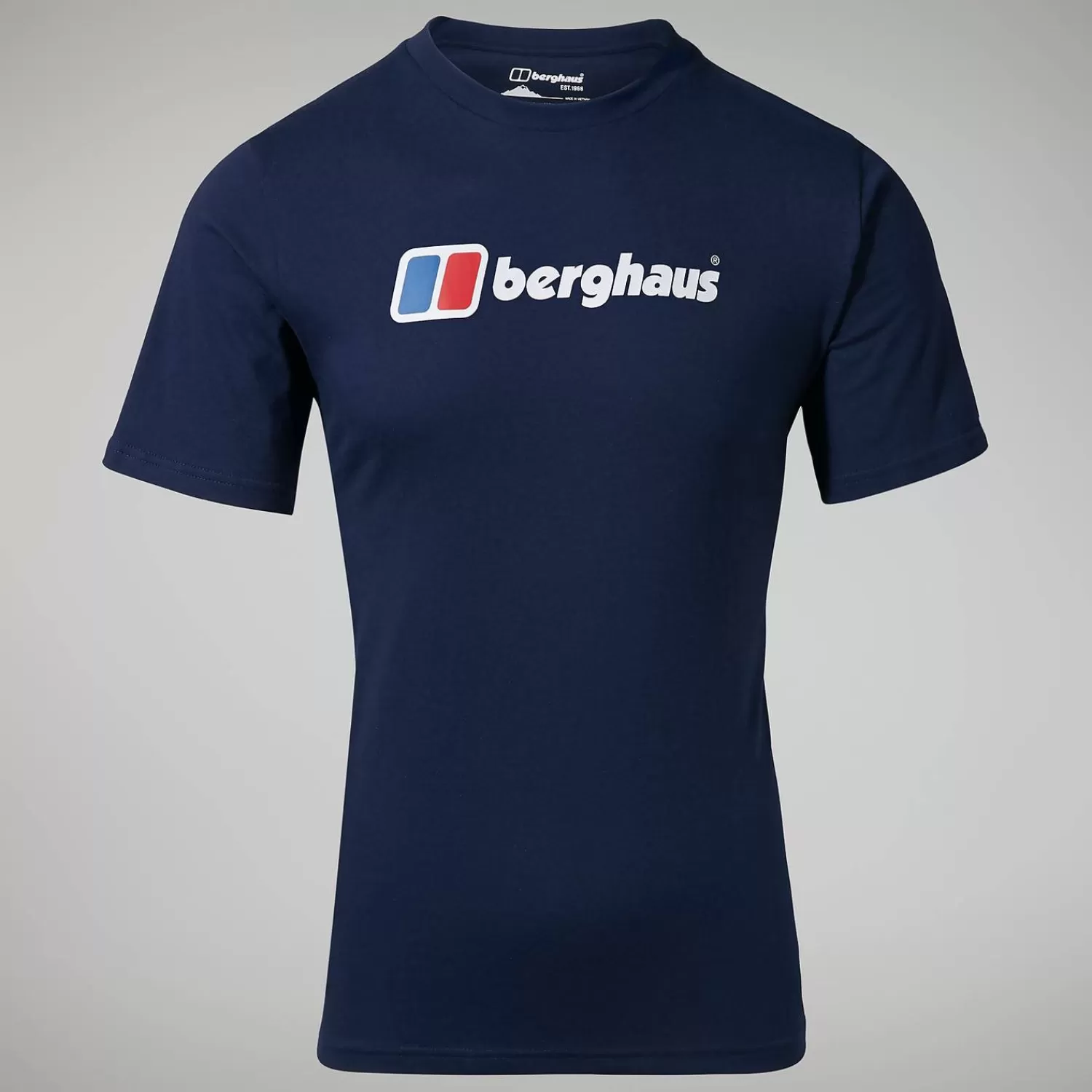 Berghaus Everyday | Walking | T-Shirts-Organic Big Classic Logo T-Shirt für Herren - Dunkelblau Dark Blue/Dark Blue