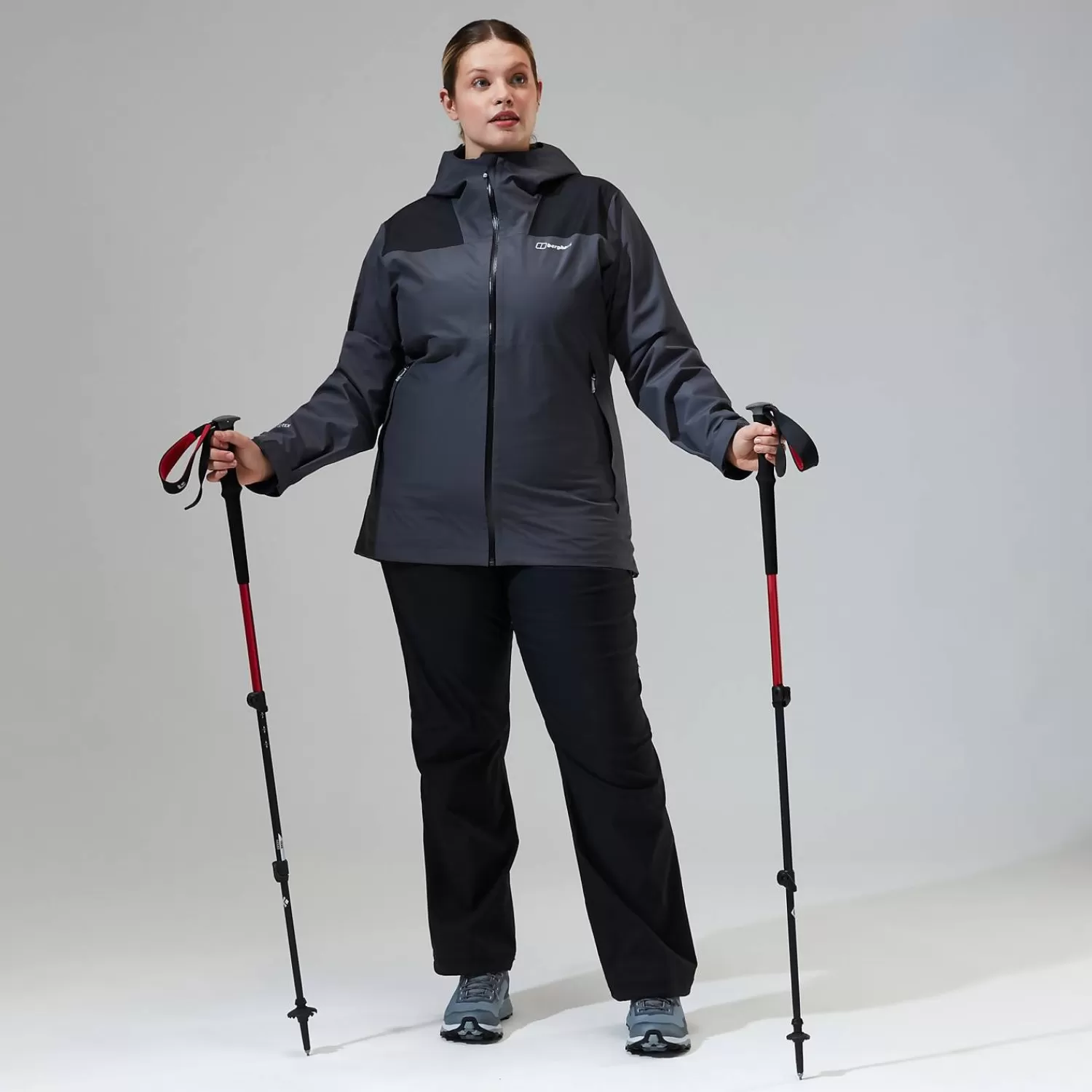 Berghaus Wandern & Trekking | Gore-Tex | Wasserdicht-Paclite Dynak Jacken für Damen - Grau/Schwarz