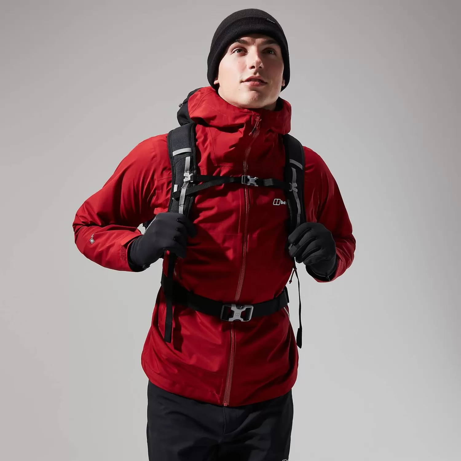 Berghaus Gore-Tex | Wasserdicht-Paclite Peak Vented Jacken für Herren - Dunkelrot