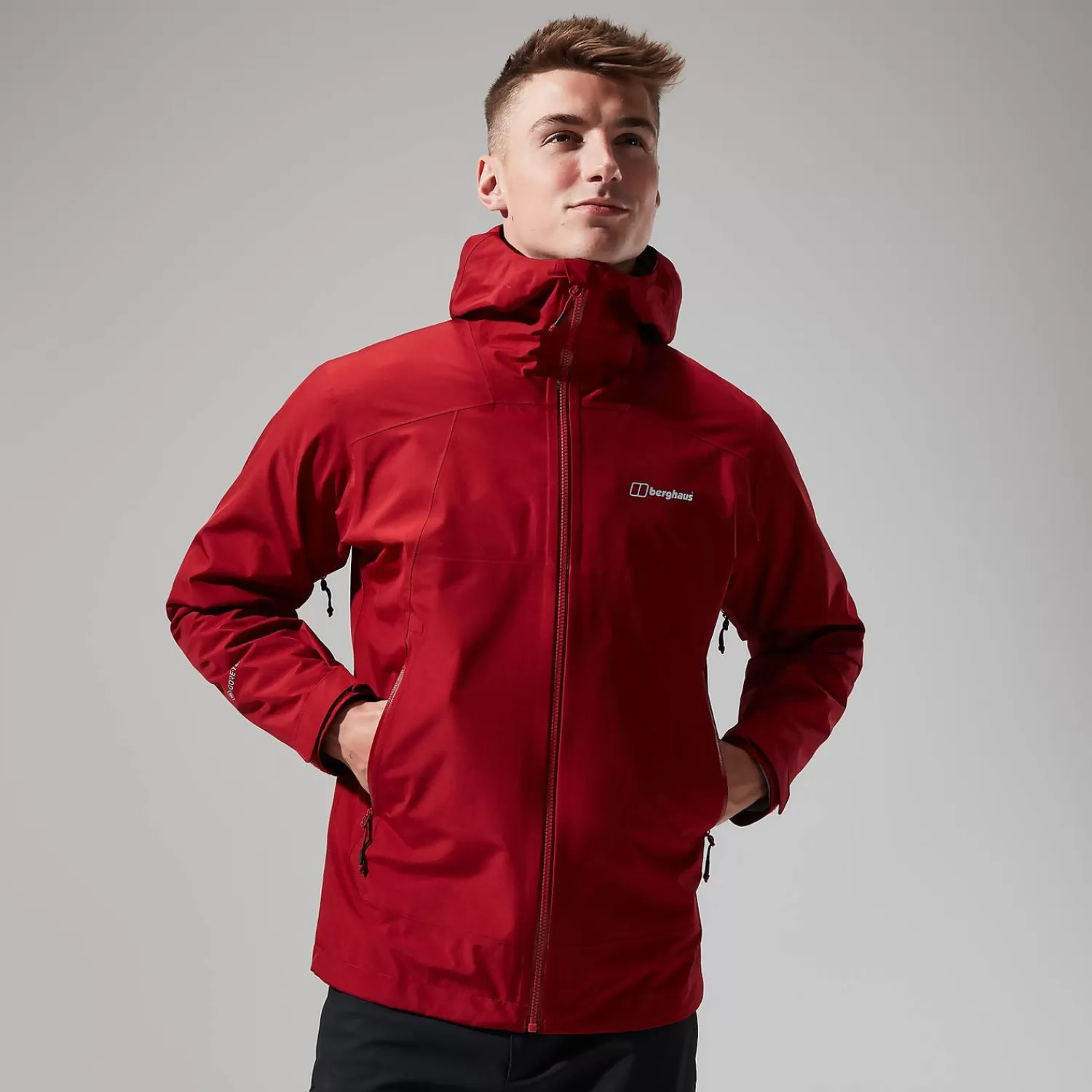 Berghaus Gore-Tex | Wasserdicht-Paclite Peak Vented Jacken für Herren - Dunkelrot