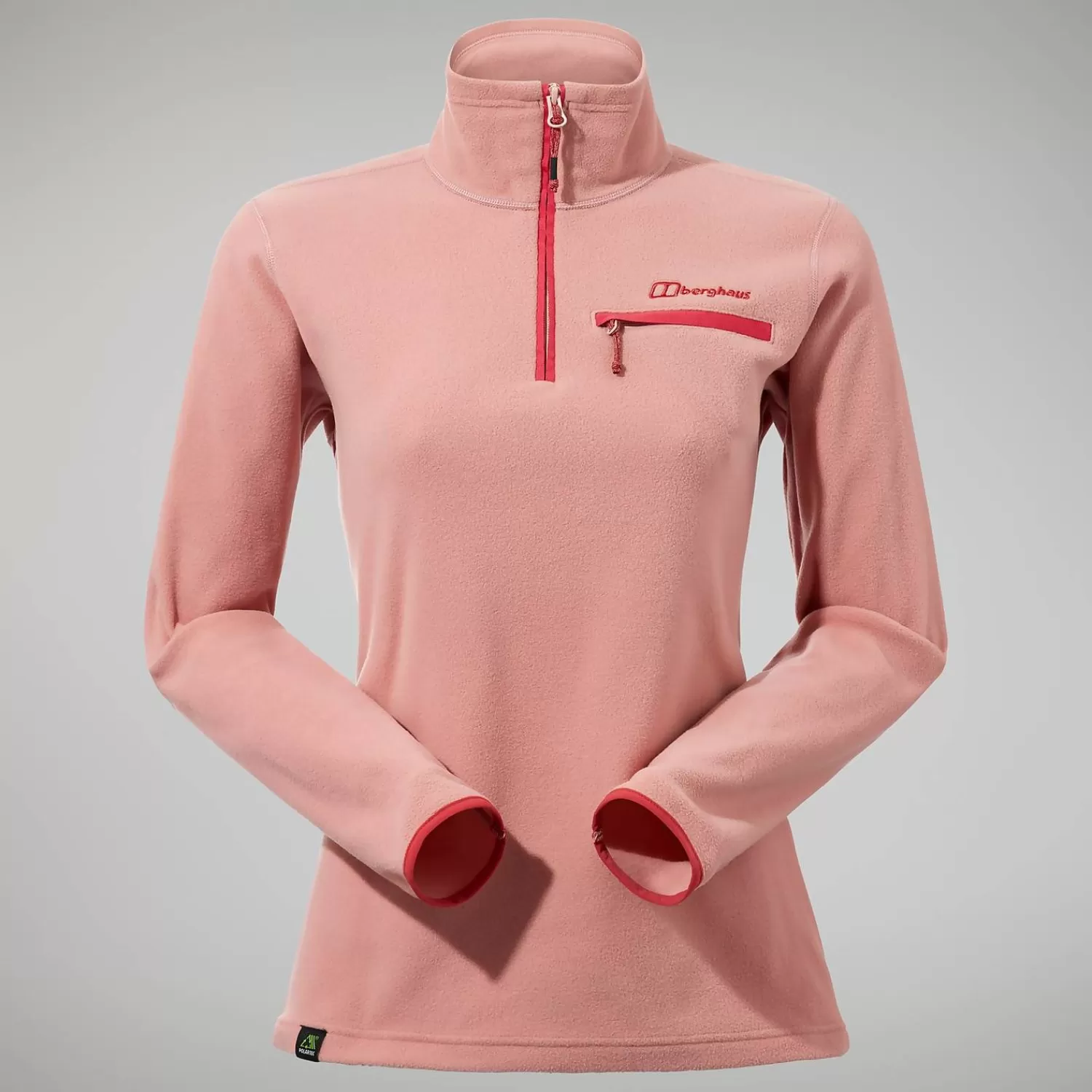 Berghaus Fleece-Prism 2.0 Micro Half Zip Fleece für Damen - Rosa