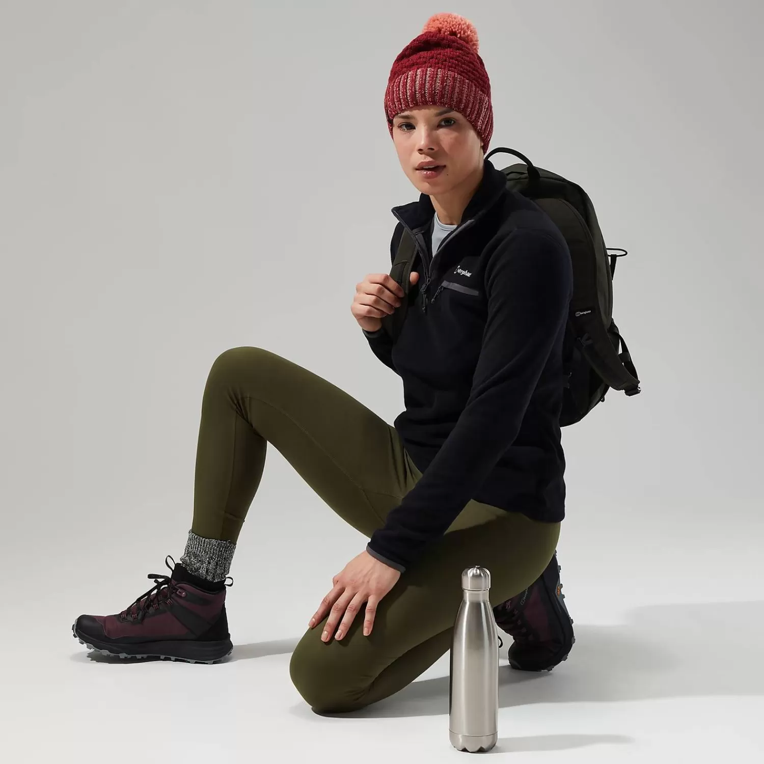 Berghaus Everyday | Fleece-Prism 2.0 Micro Half Zip Fleece für Damen - Schwarz