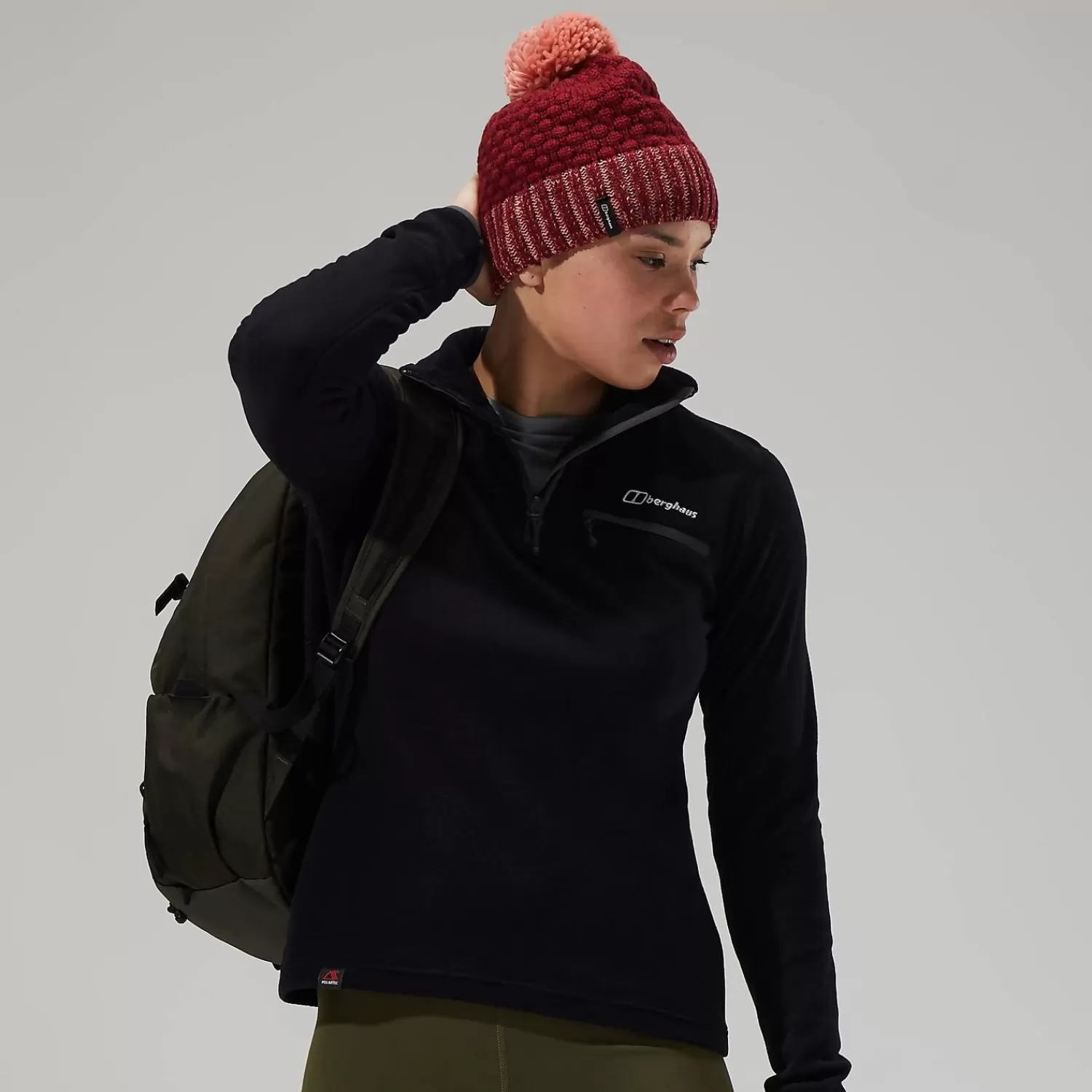 Berghaus Everyday | Fleece-Prism 2.0 Micro Half Zip Fleece für Damen - Schwarz