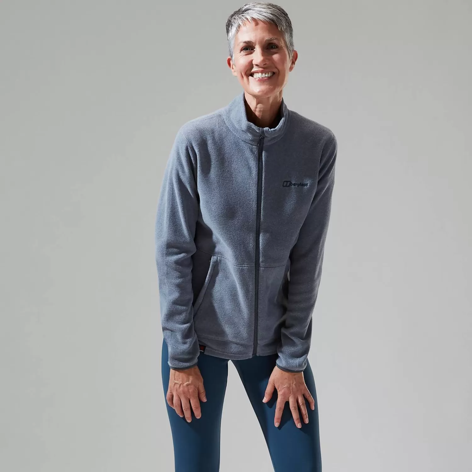 Berghaus Everyday | Fleece-Prism 2.0 Micro InterActive Fleece für Damen - Hellgrau/Grau Grey